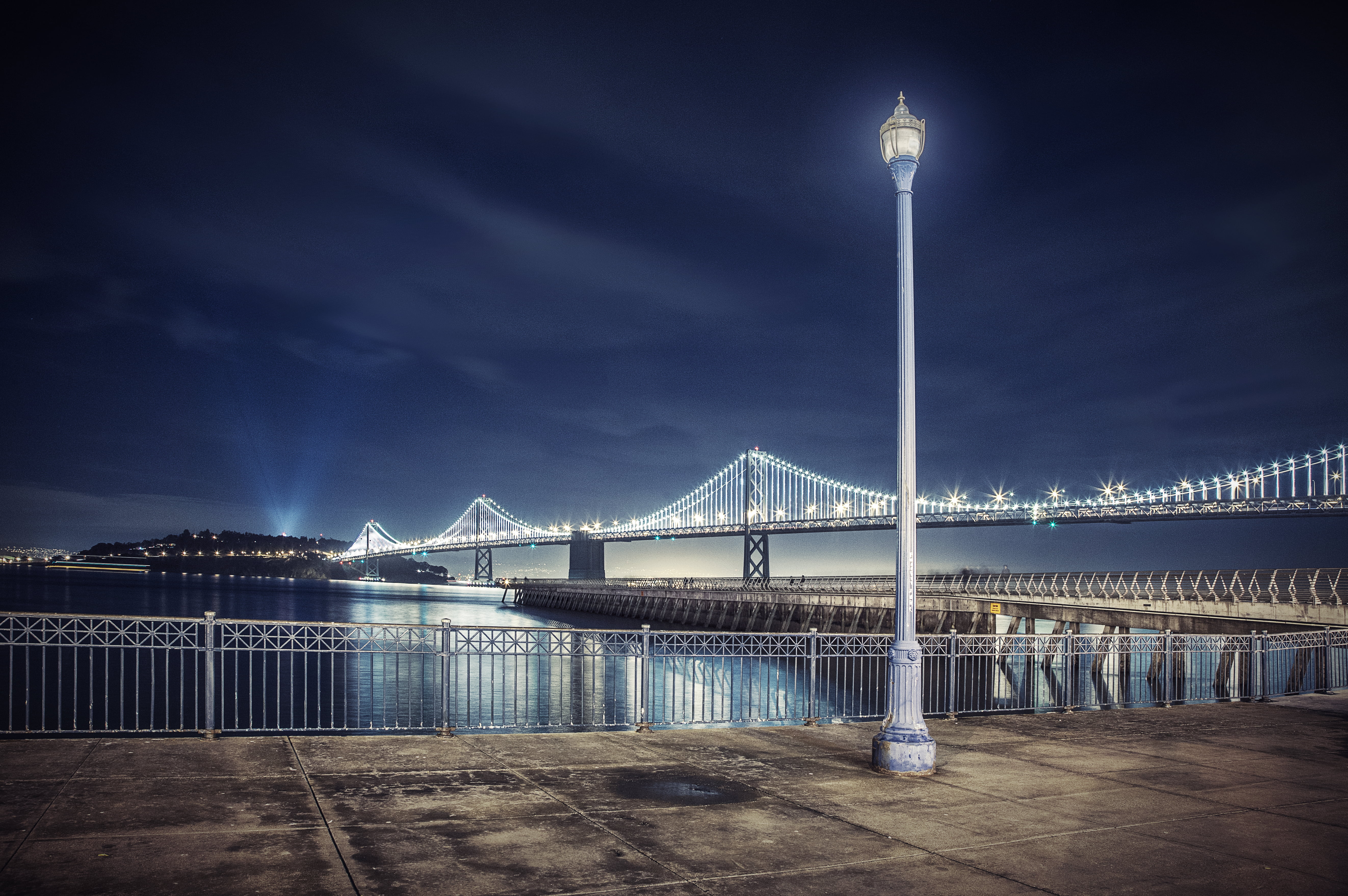 tourism, no people, office building exterior, connection, lamp, building exterior, sky, transportation, city, cityscape, built structure, CA, bridge - man made structure, HD Wallpaper