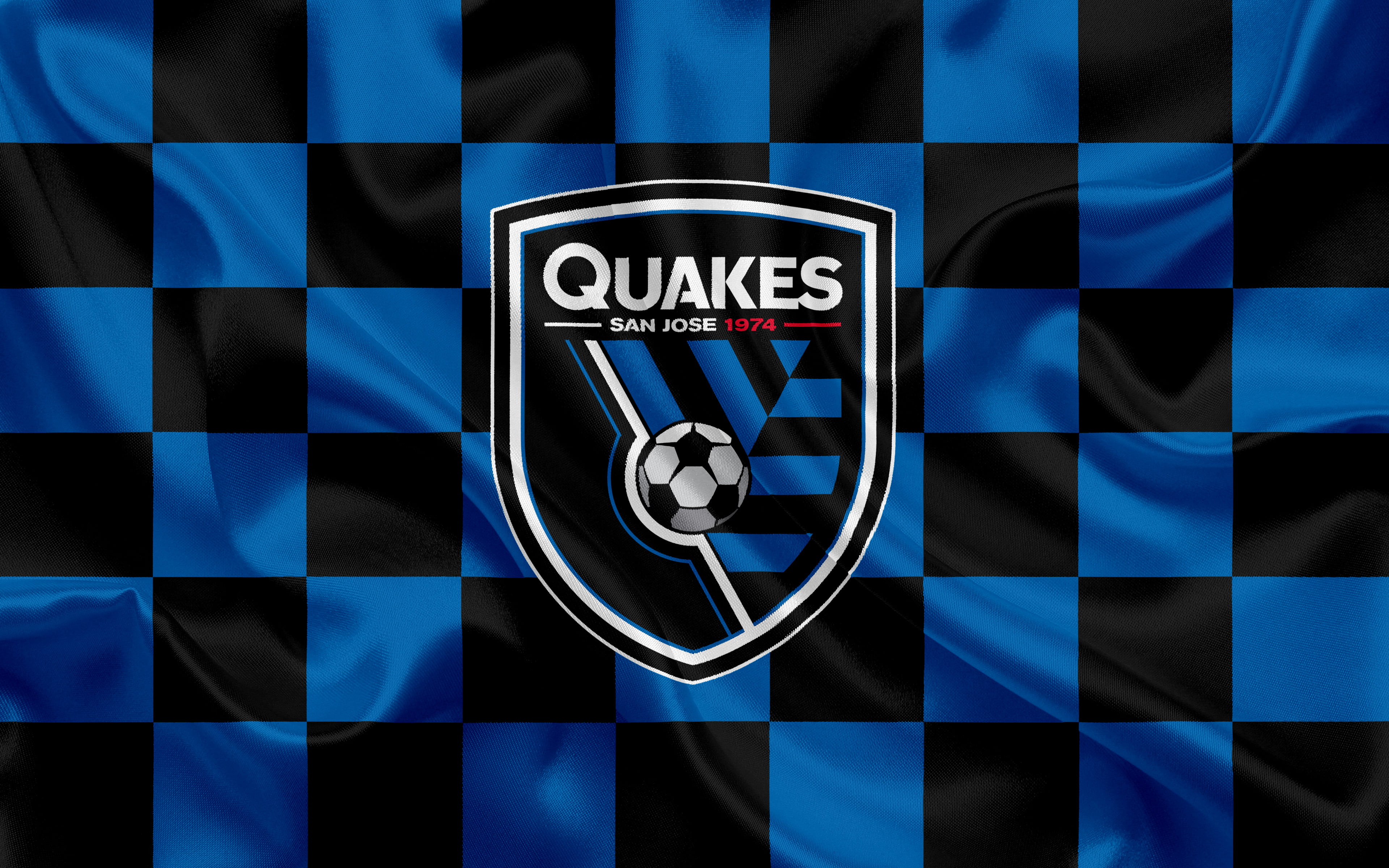 4K, MLS, Soccer, Emblem, Logo, San Jose Earthquakes, HD Wallpaper