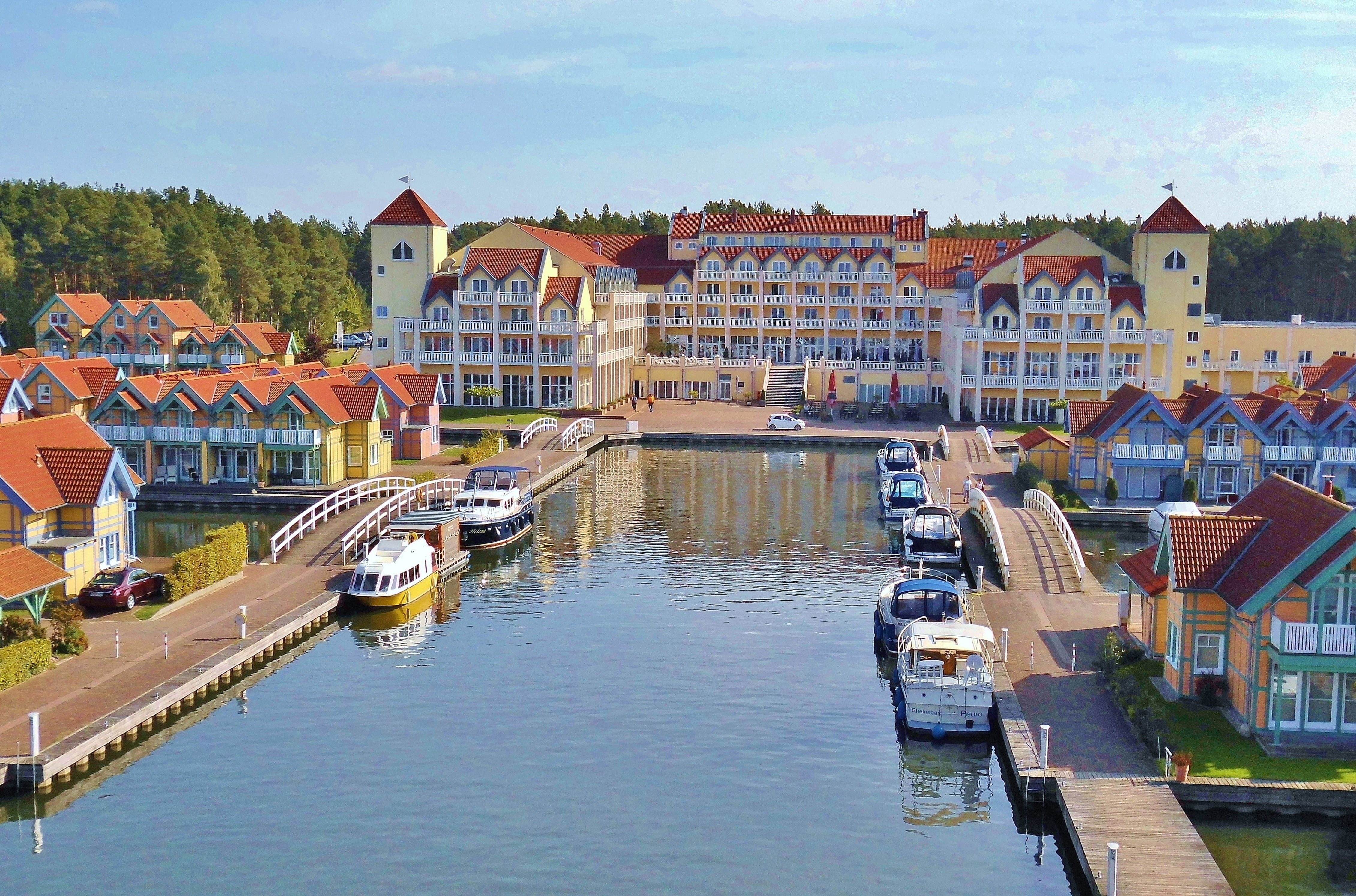 townscape, water, river, europe, no people, harbor village, nautical vessel, bridge - man made structure, built structure, nature, building, tourism, port, HD Wallpaper