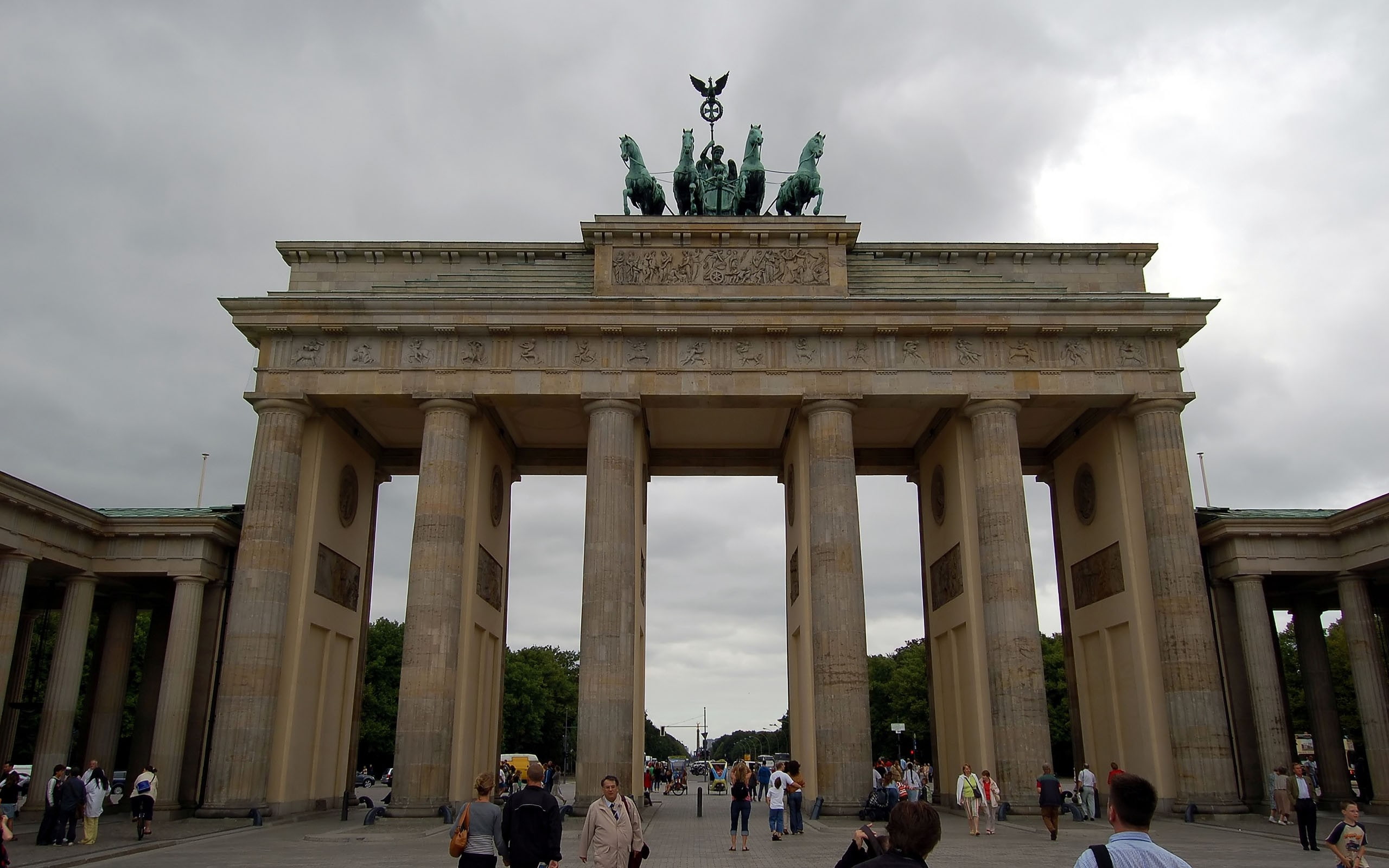 berlin, gate, brandenburg, 2K, germany, HD Wallpaper