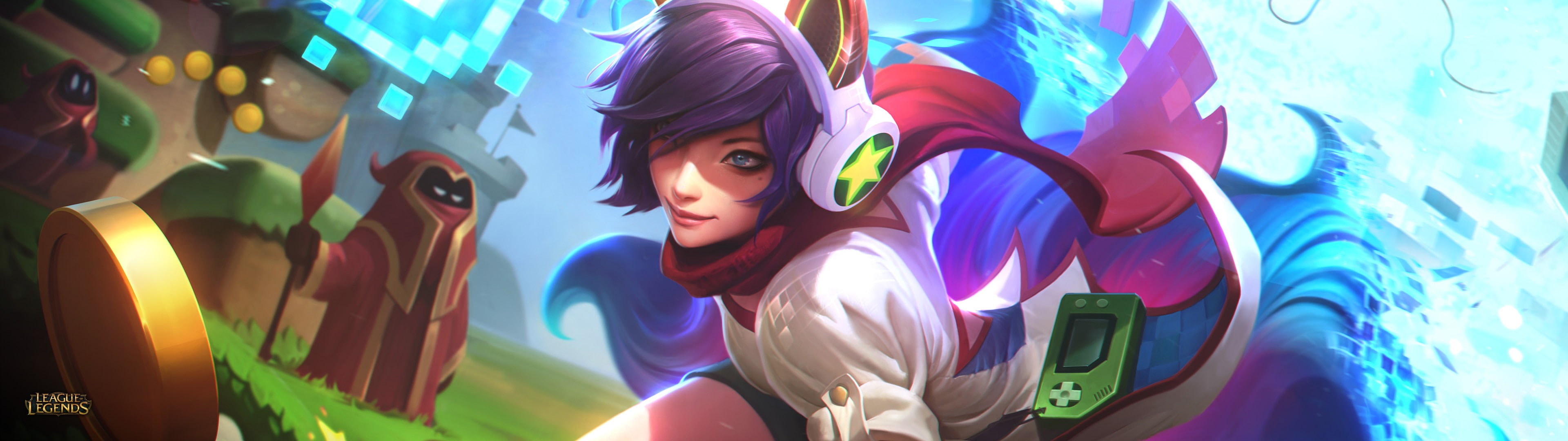 Arcade skins, League Of Legends, 4K, AlexFlores, HD Wallpaper