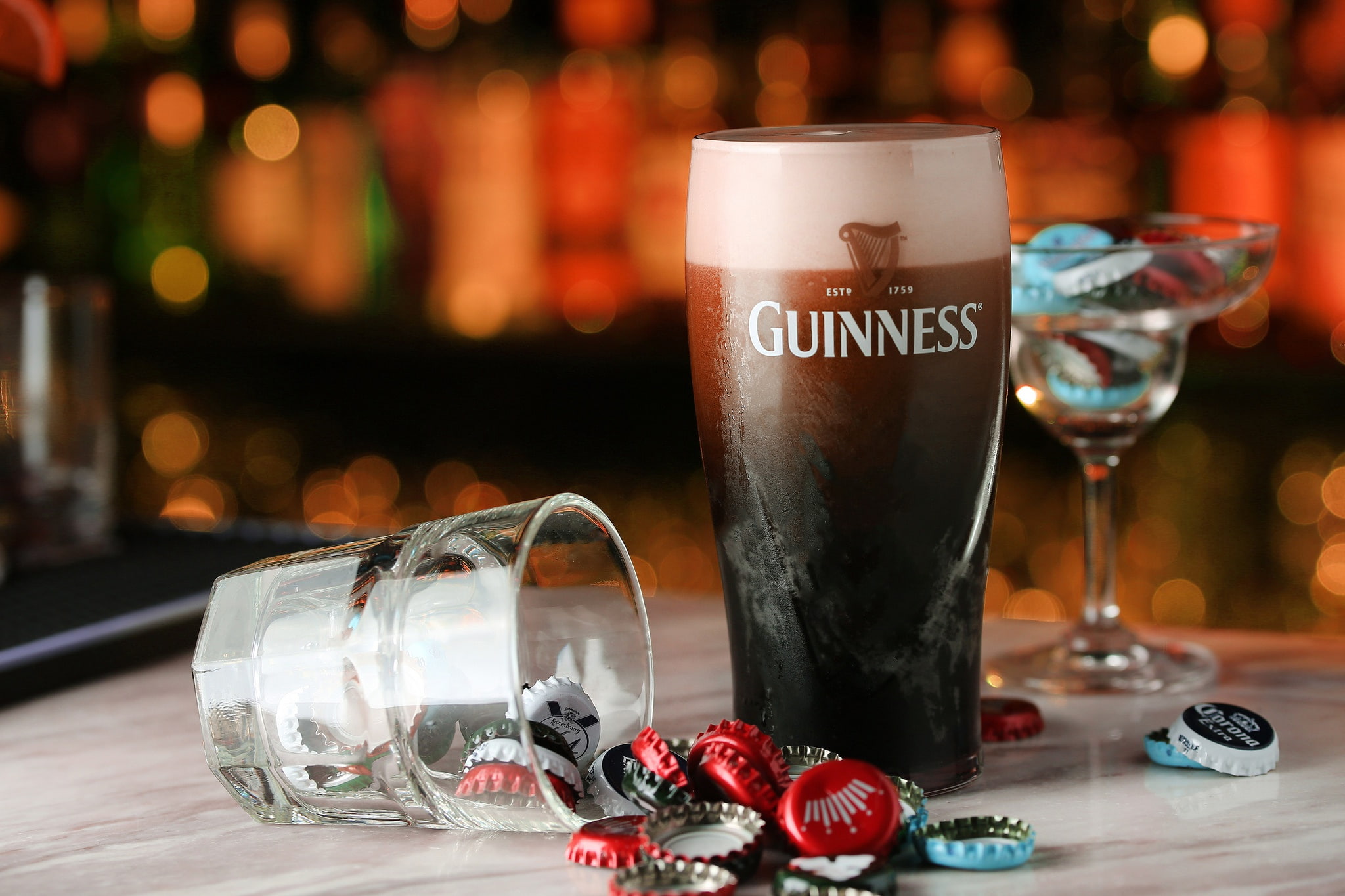 Guinness, 1080P, beer, drink, glass, HD Wallpaper