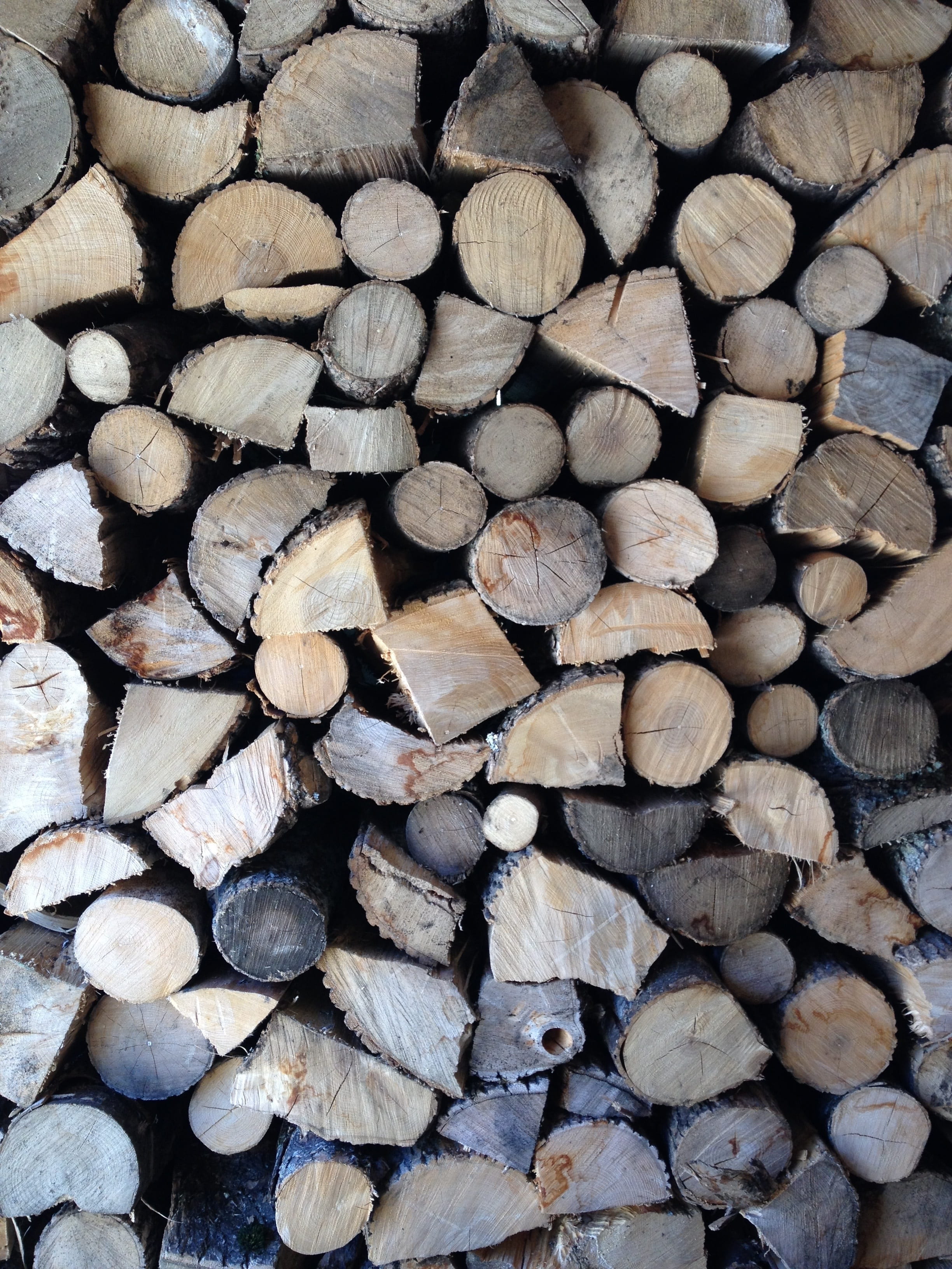 wood grain, timber, texture, large group of objects, deforestation, heap, firewood, trunk, brown, forestry, split, outdoors, forest, energy, fire, backgrounds, Phone HD Wallpaper