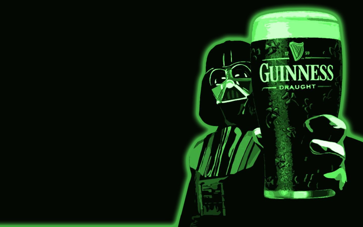 720P, darth vader, guinness, Star Wars, beer, HD Wallpaper