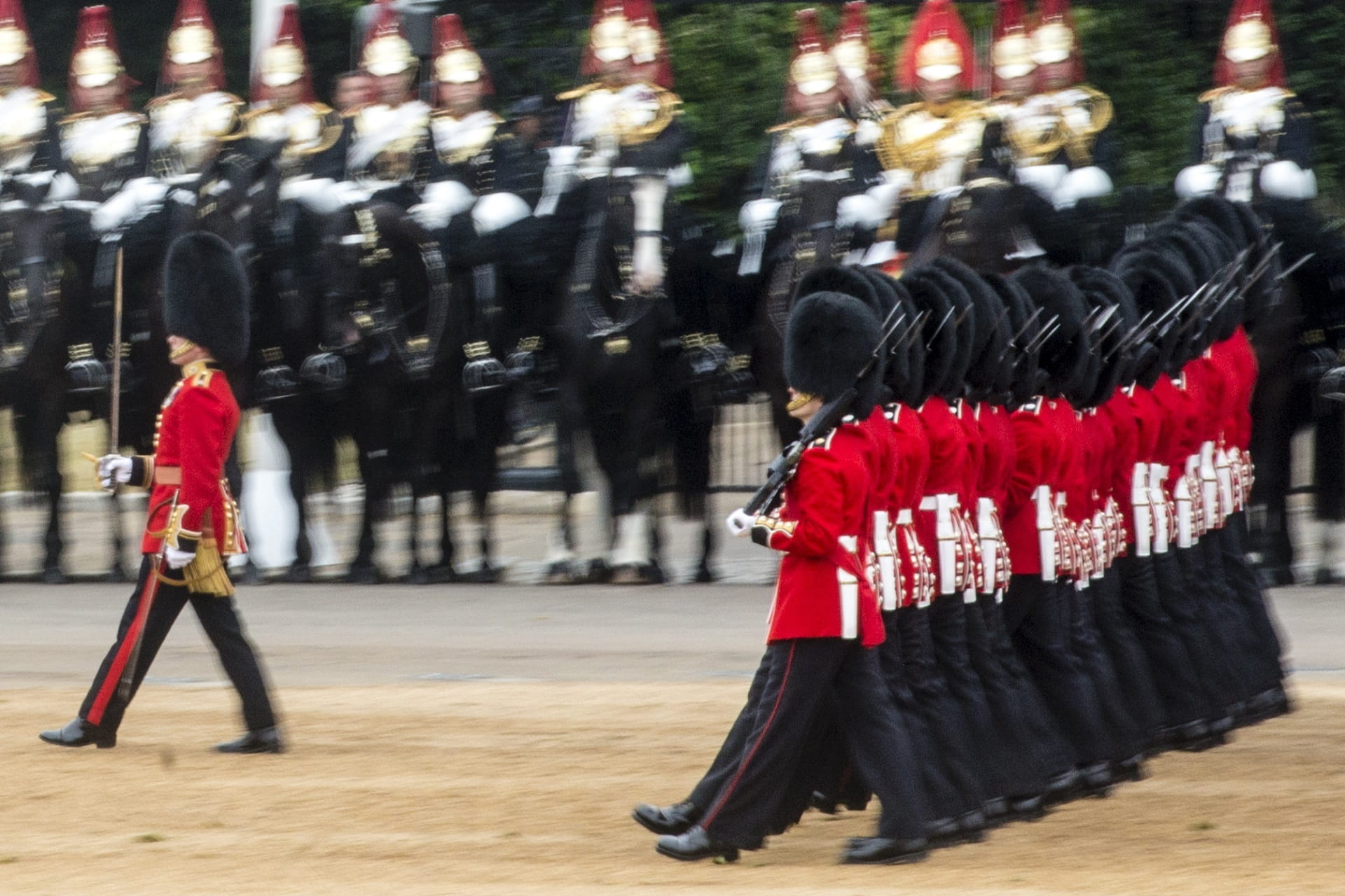 outdoors, celebration, full length, arts culture and entertainment, street, foot guards, adult, trooping the colour, incidental people, troops, lifestyles, HD Wallpaper
