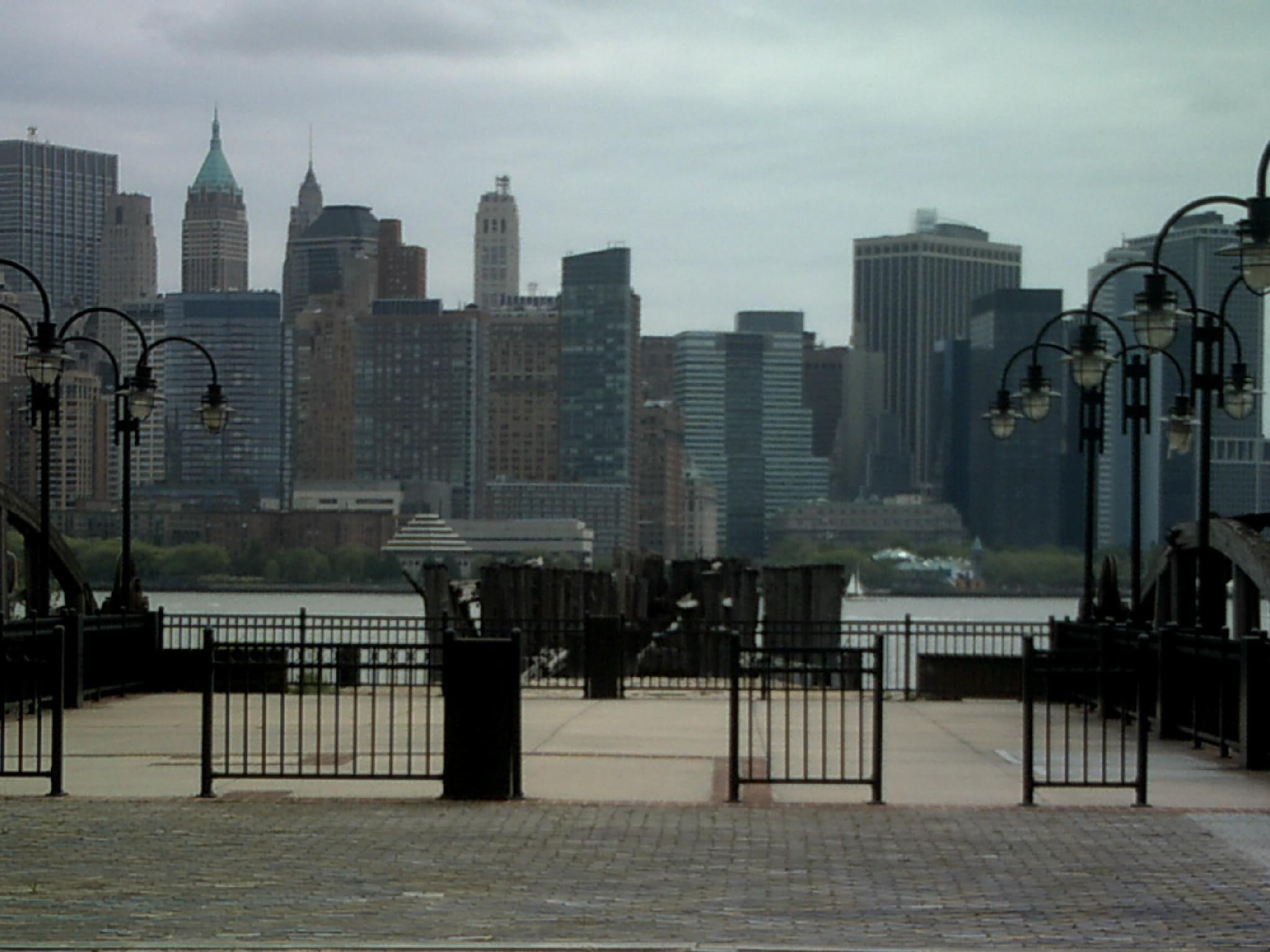 animals, gate, view, gates, 1080P, metal, water, nyc, black, HD Wallpaper