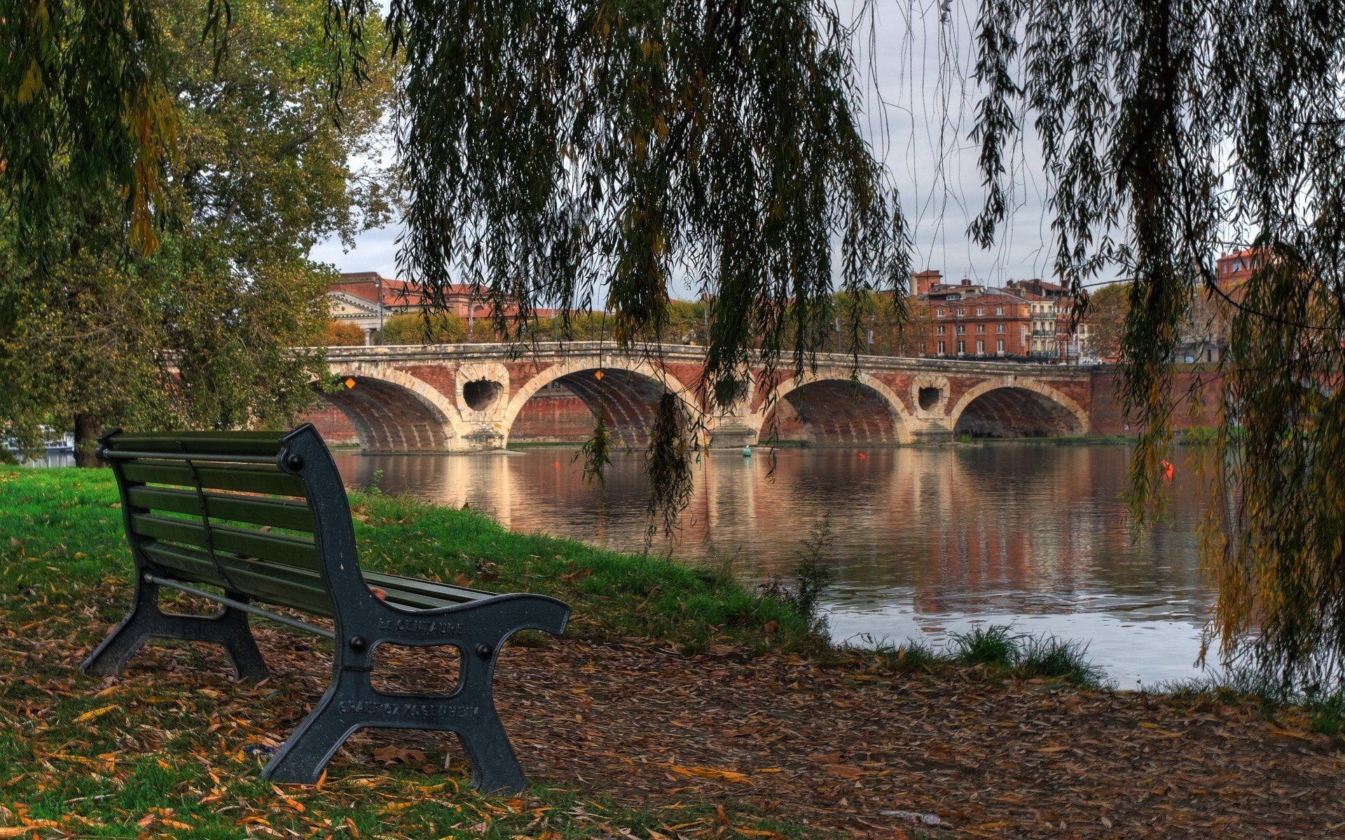 1080P, toulouse pont neuf garonne france, HD Wallpaper