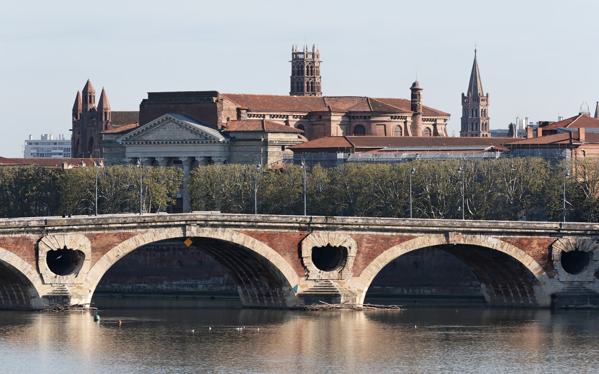 1080P, Bridges, Pont Neuf, Toulouse, HD Wallpaper