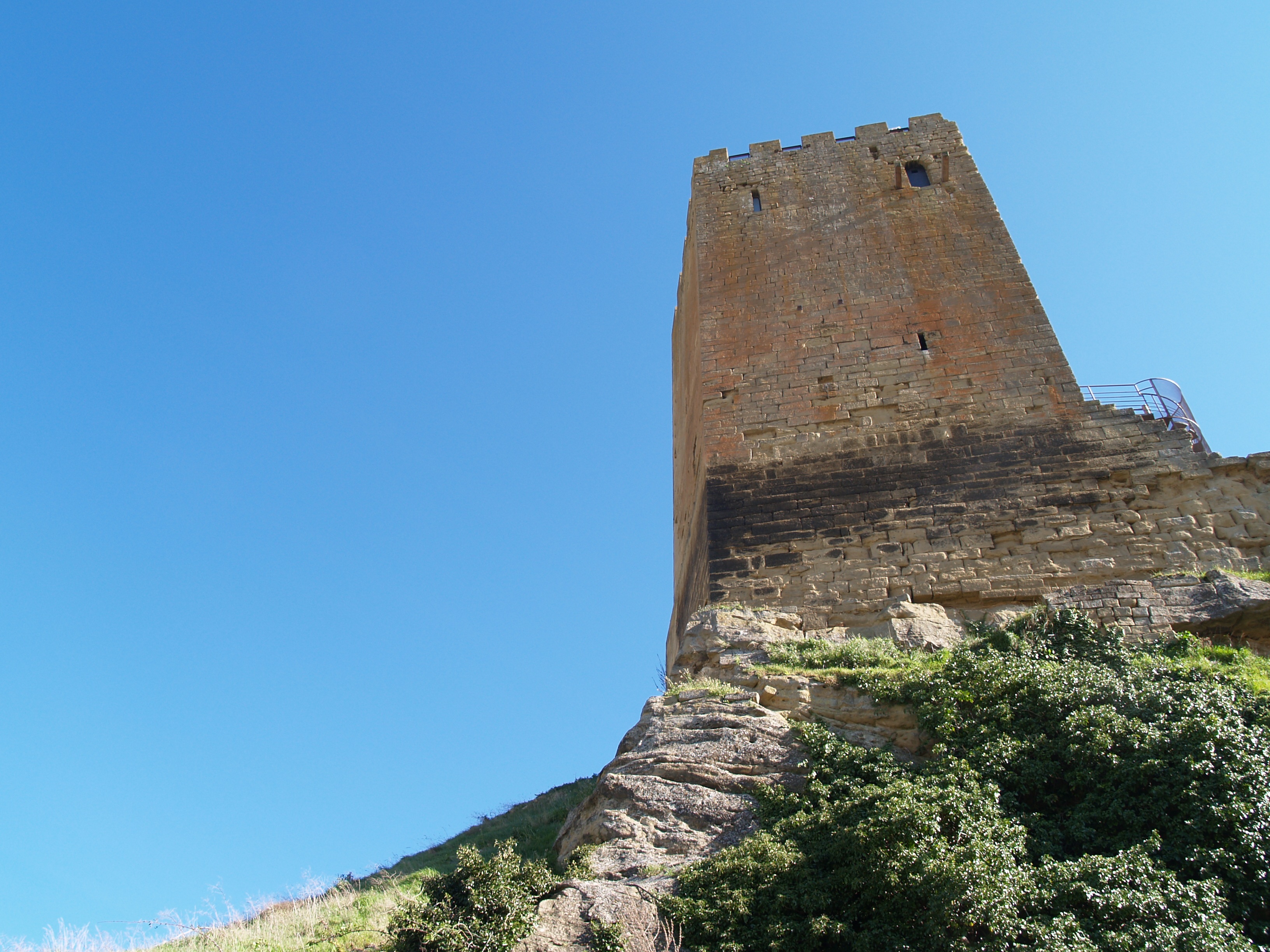 tree, ancient civilization, fort, nature, clear sky, copy space, building exterior, outdoors, history, ancient, mountain, architecture, sunlight, day, tower, HD Wallpaper