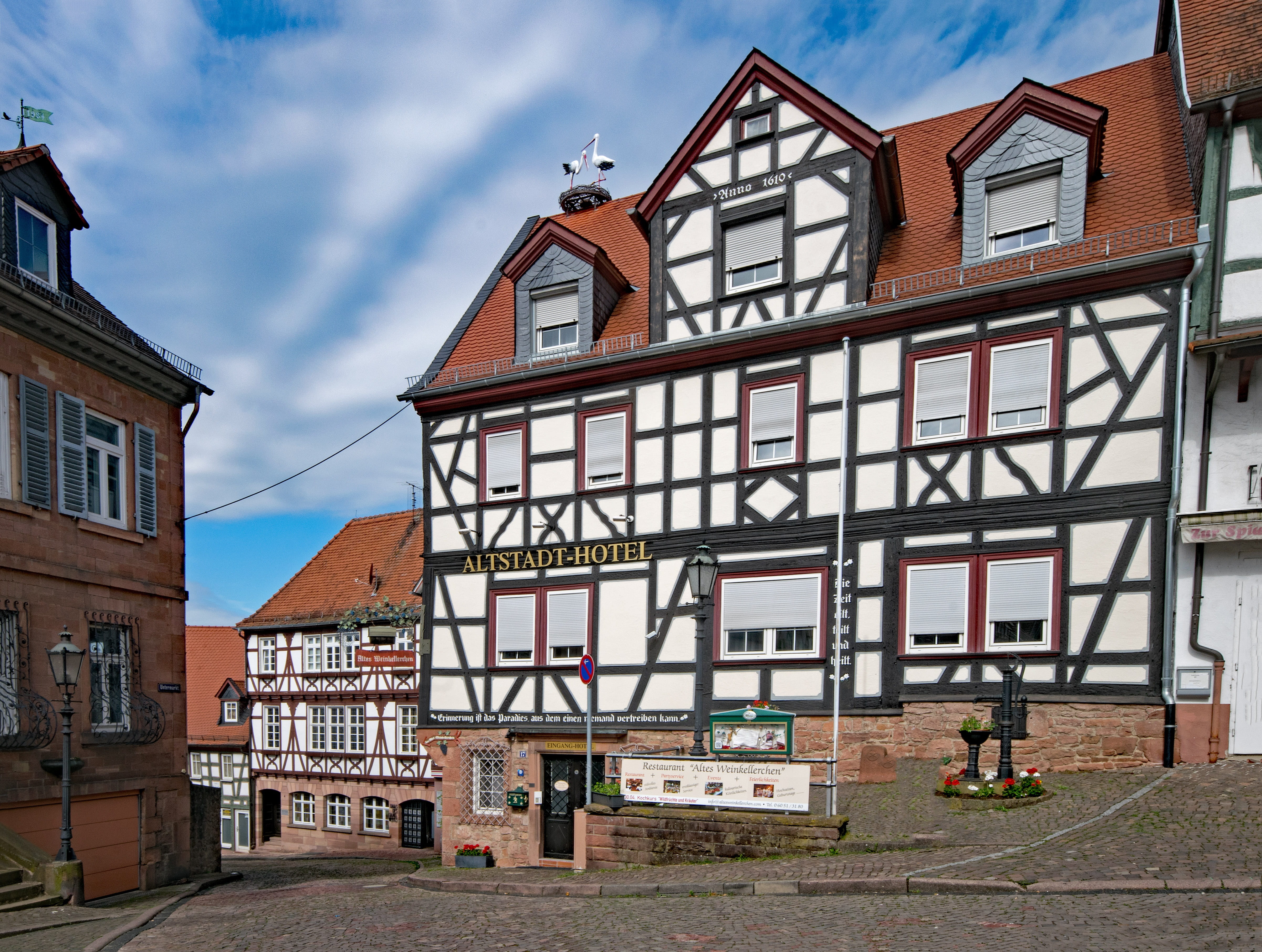 germany, culture, Gelnhausen, row house, window, brick, day, communication, europe, 4K, Hesse, urban Scene, Marktplatz, sky, building Exterior, street, HD Wallpaper
