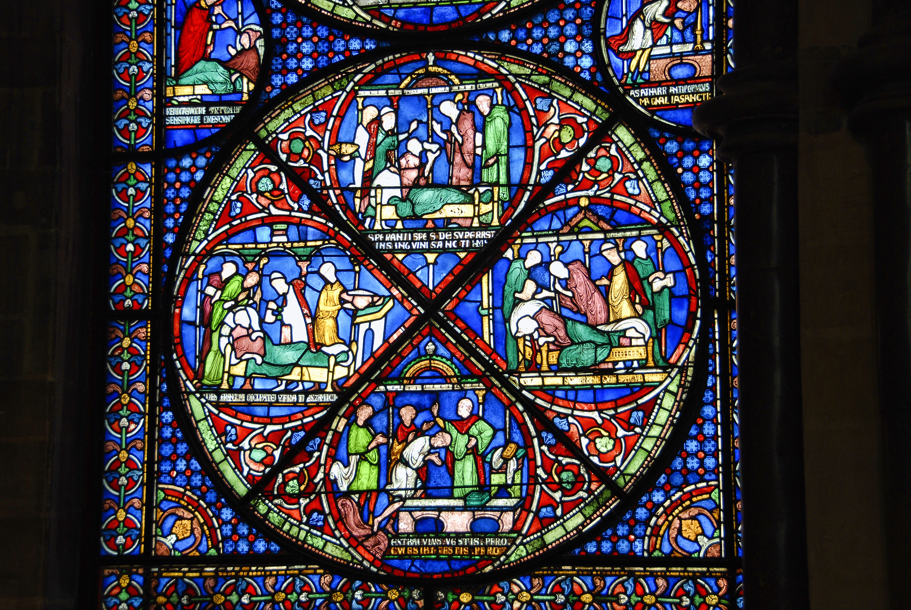 stained glass, glass - material, multi colored, religion, spirituality, canterbury, built structure, 4K, england, creativity, pattern, window, ornate, HD Wallpaper