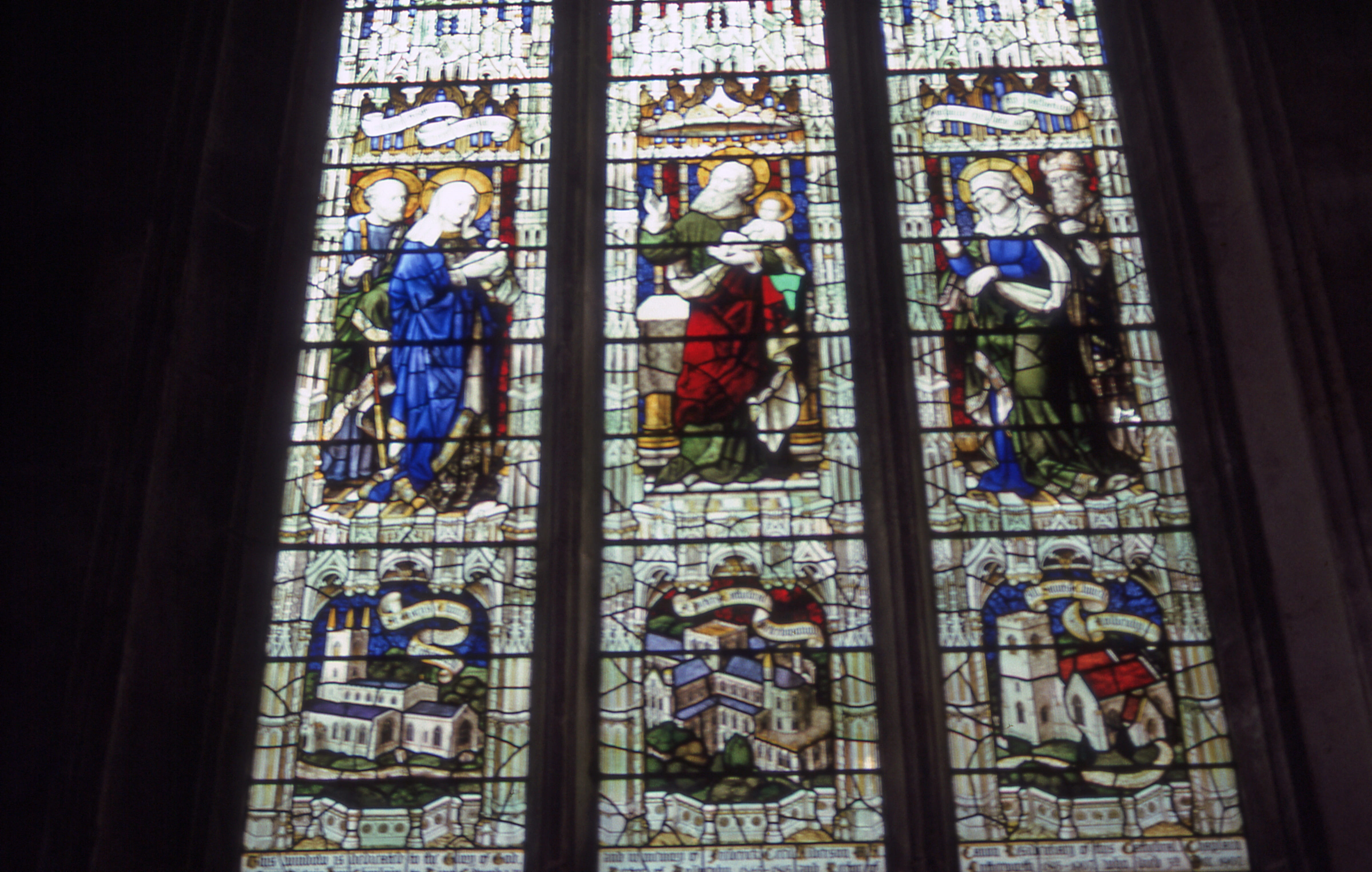anglican, england, united kingdom, building, representation, glass, place of worship, human representation, window, glass - material, creativity, architecture, HD Wallpaper
