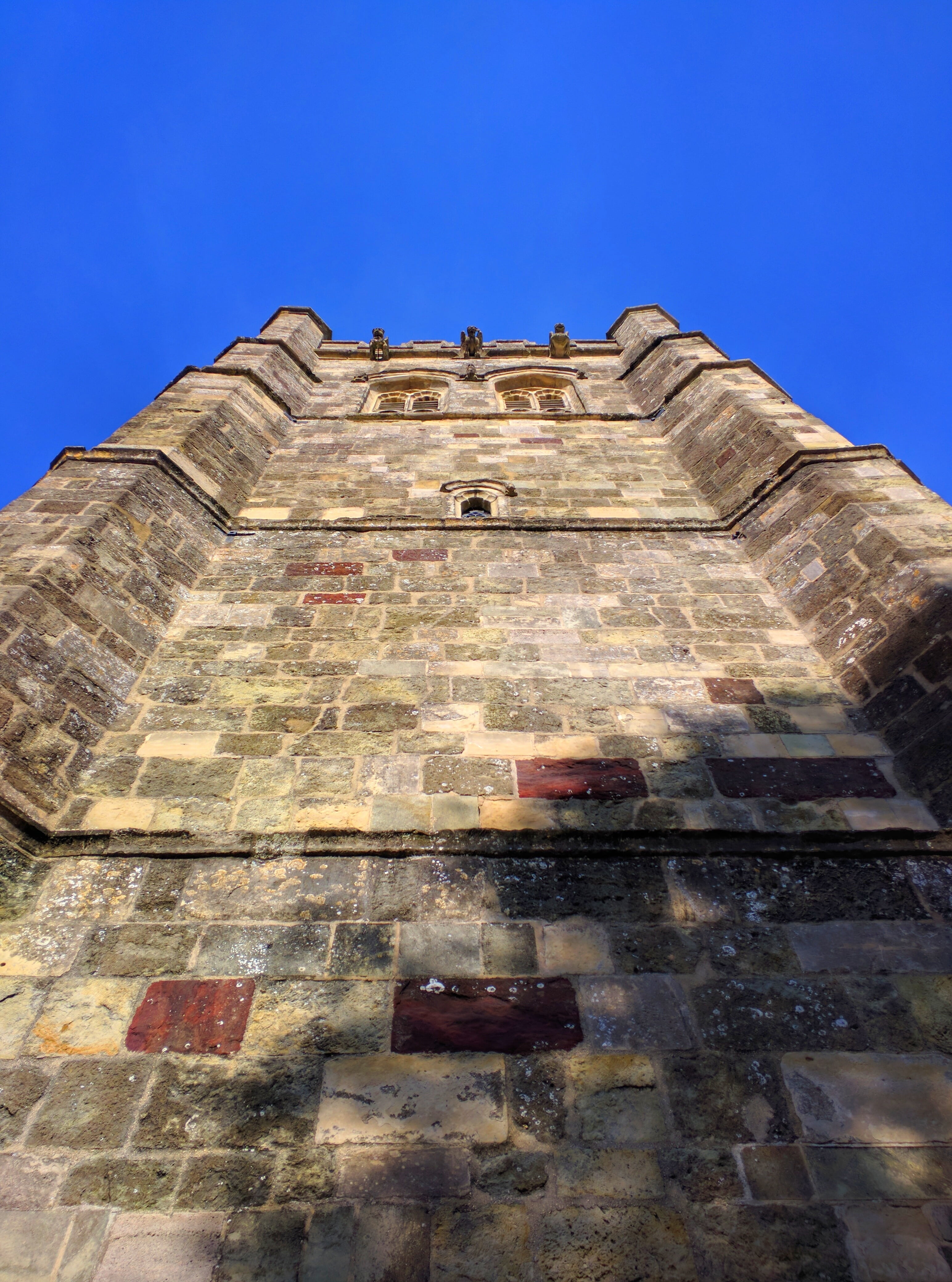 structure, stone, outdoors, anglican, blue, church, architectural, medieval, tourism, tower, dorset, wimborne, ancient civilization, building exterior, Phone HD Wallpaper