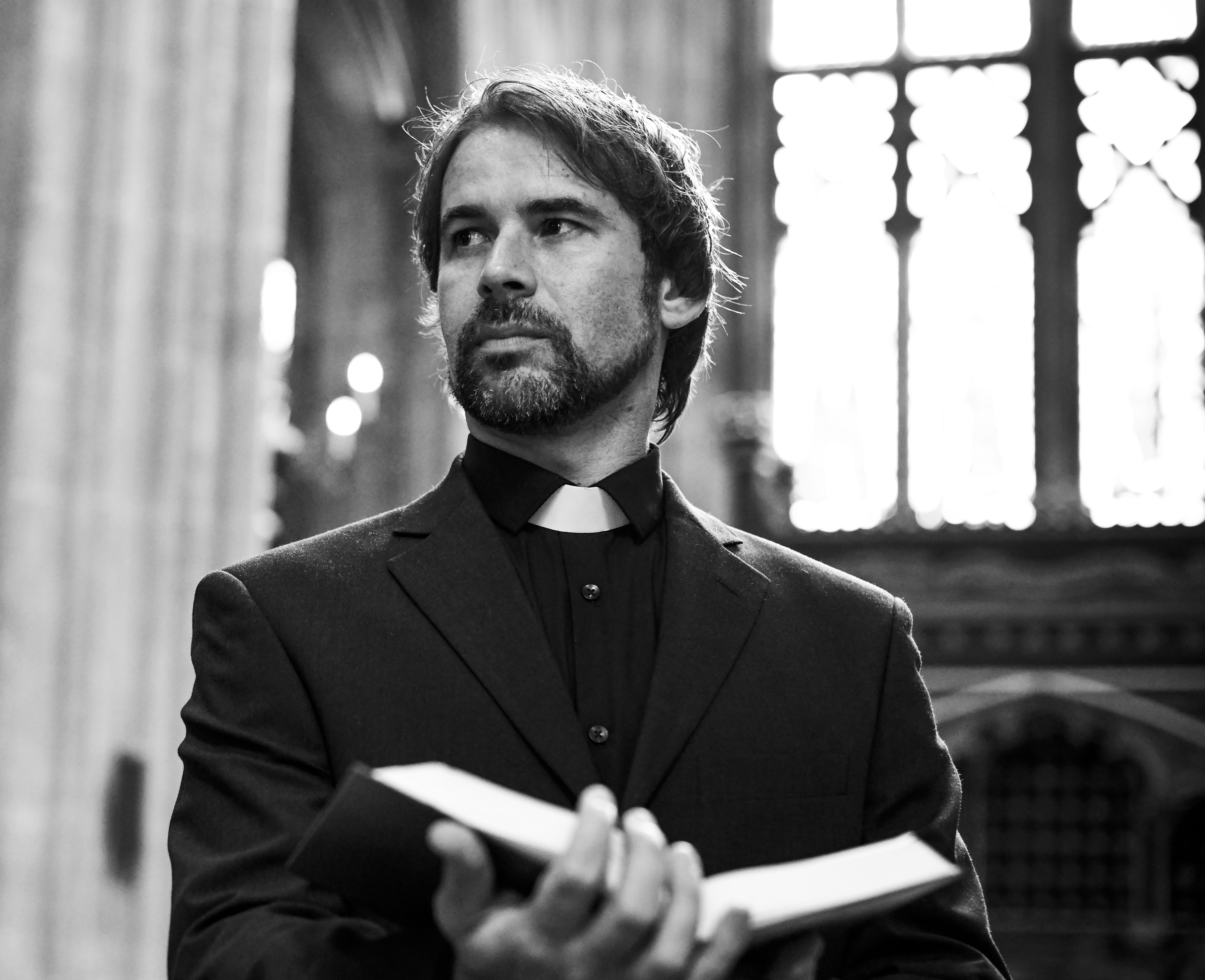 beard, faith, lifestyles, built structure, young men, real people, black, british, clergy, conservative, alone, god, looking away, front view, bible, men, HD Wallpaper
