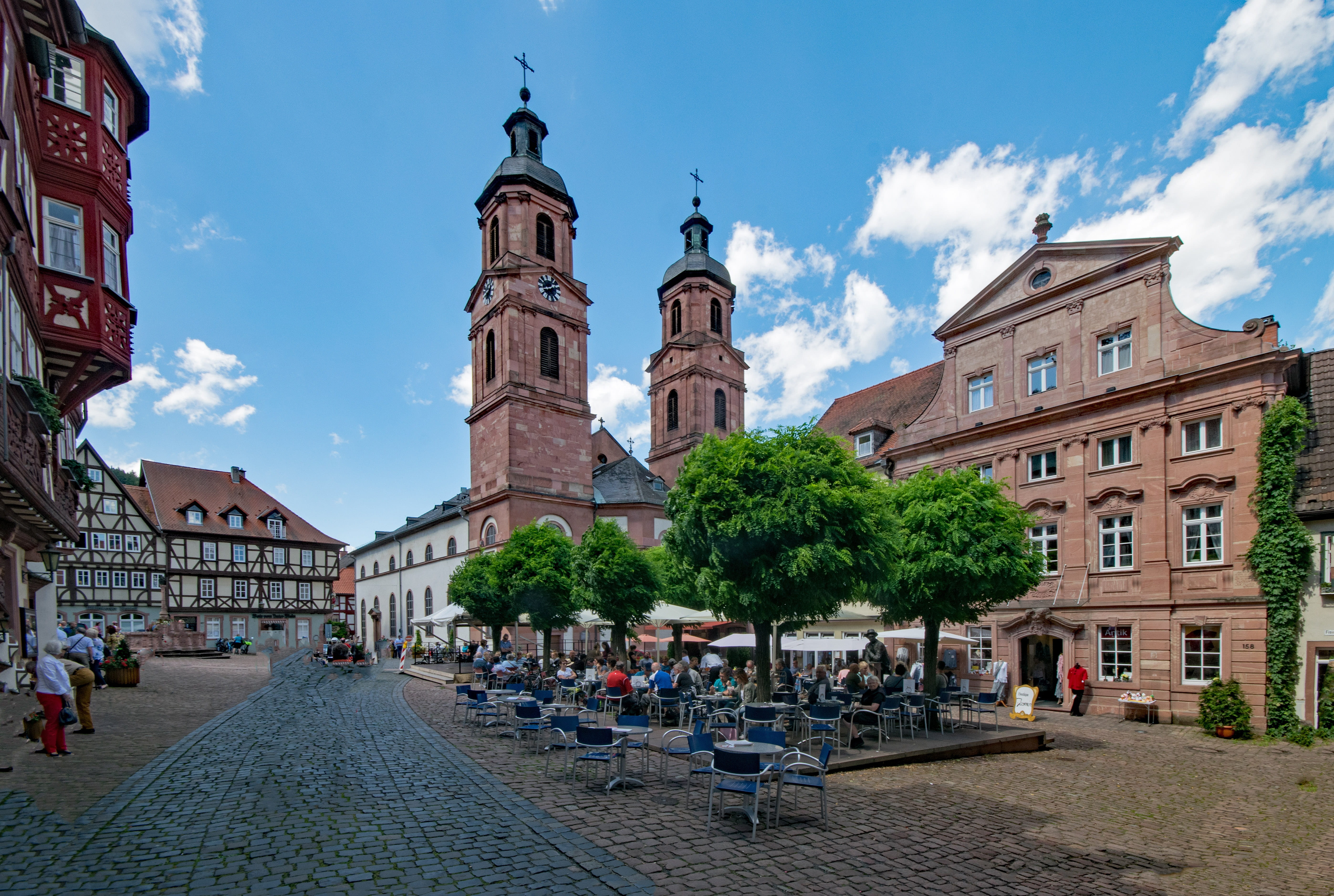 spirituality, lower franconia, city, travel, church, odenwald, building exterior, old building, the past, culture, sky, history, fachwerkhaus, truss, built structure, HD Wallpaper