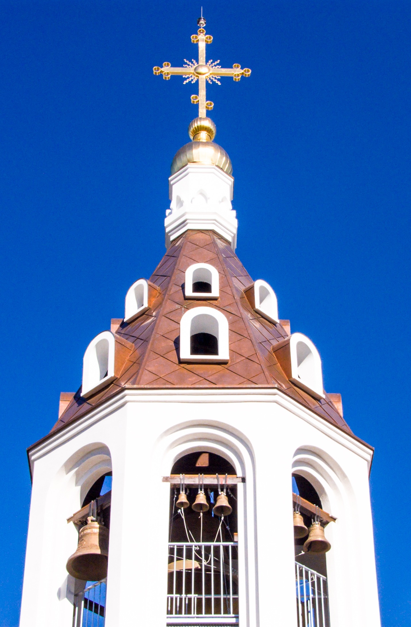 cruz, moscow, low angle view, tower, spire, building, dome, nature, parish, arch, 1080P, city, building exterior, sky, spirituality, built structure, russia, Phone HD Wallpaper