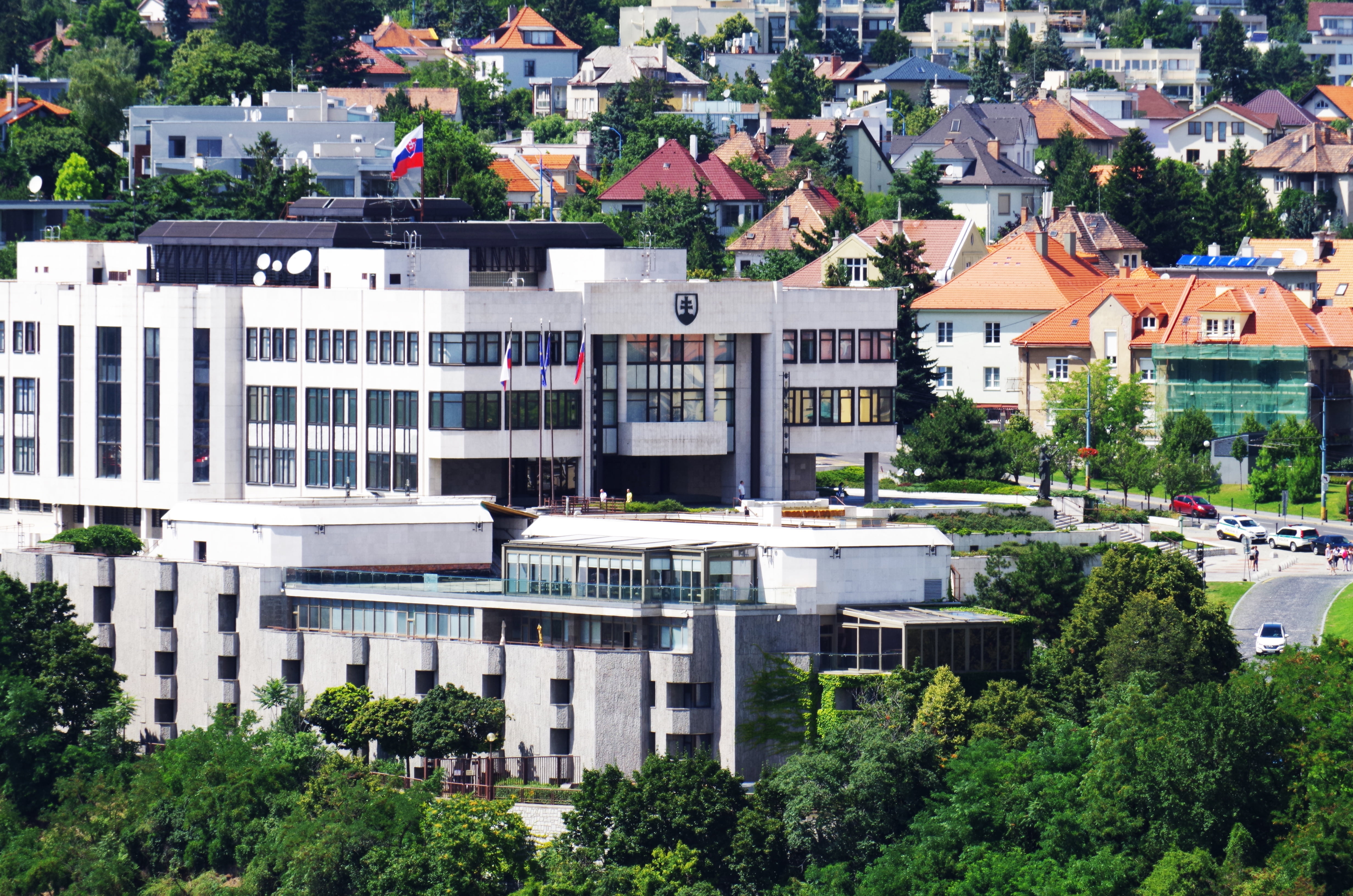 town, house, growth, townscape, built structure, green color, plant, outdoors, bratislava, nature, 4K, high angle view, city, building, residential district, HD Wallpaper