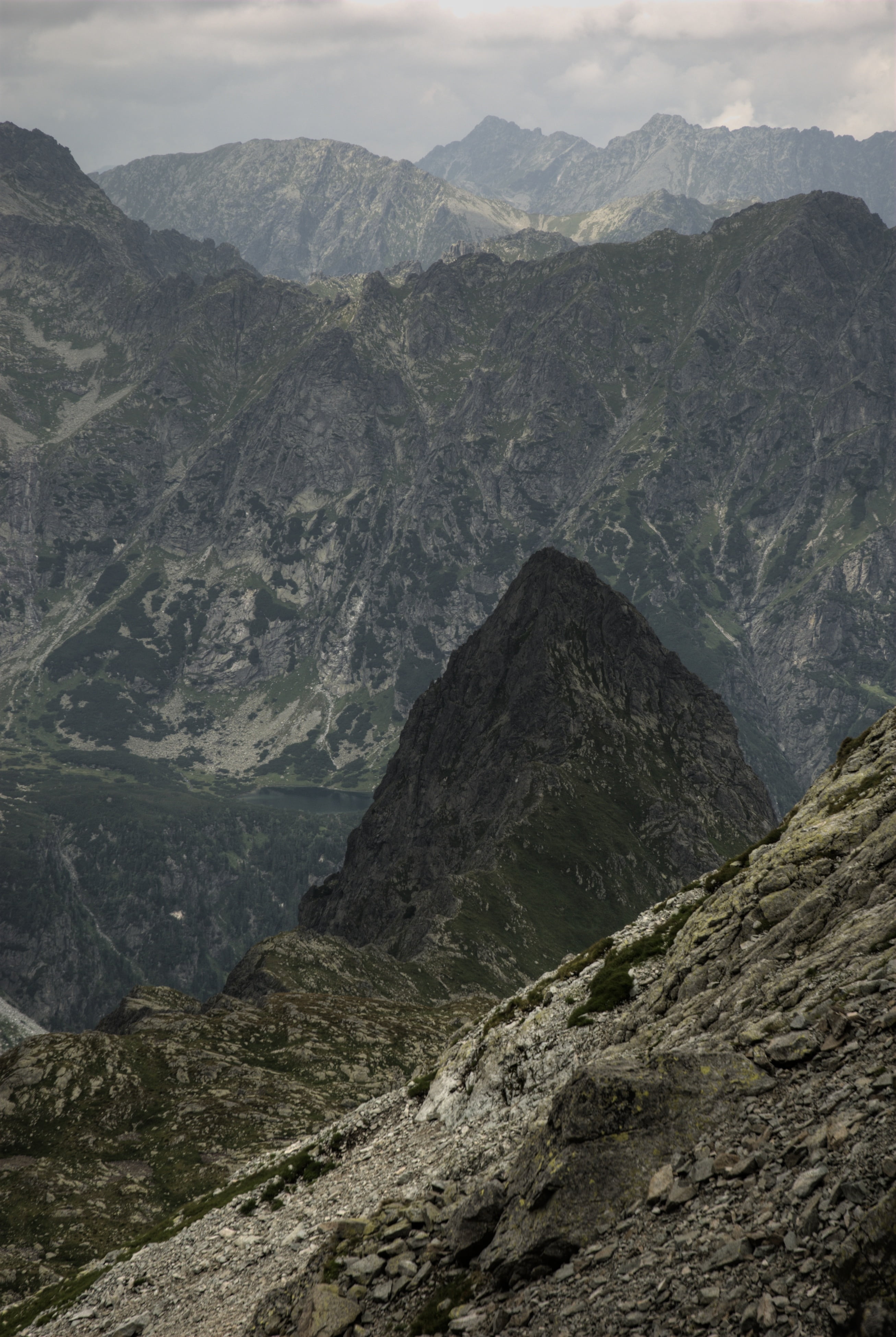 range, outdoors, mountains, eroded, view, top view, holiday, environment, solid, tranquil scene, tourism, idyllic, the high tatras, landscape, top, scenics - nature, Phone HD Wallpaper