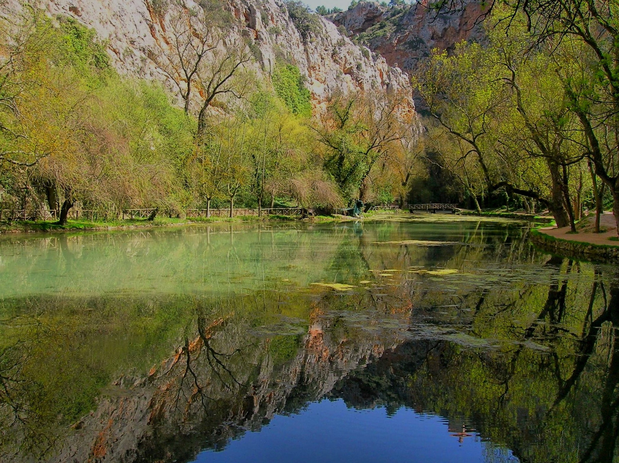mountains, beauty in nature, outside, non-urban scene, green color, tranquil scene, autumn, scenics - nature, country, reflection lake, beautiful, river, HD Wallpaper