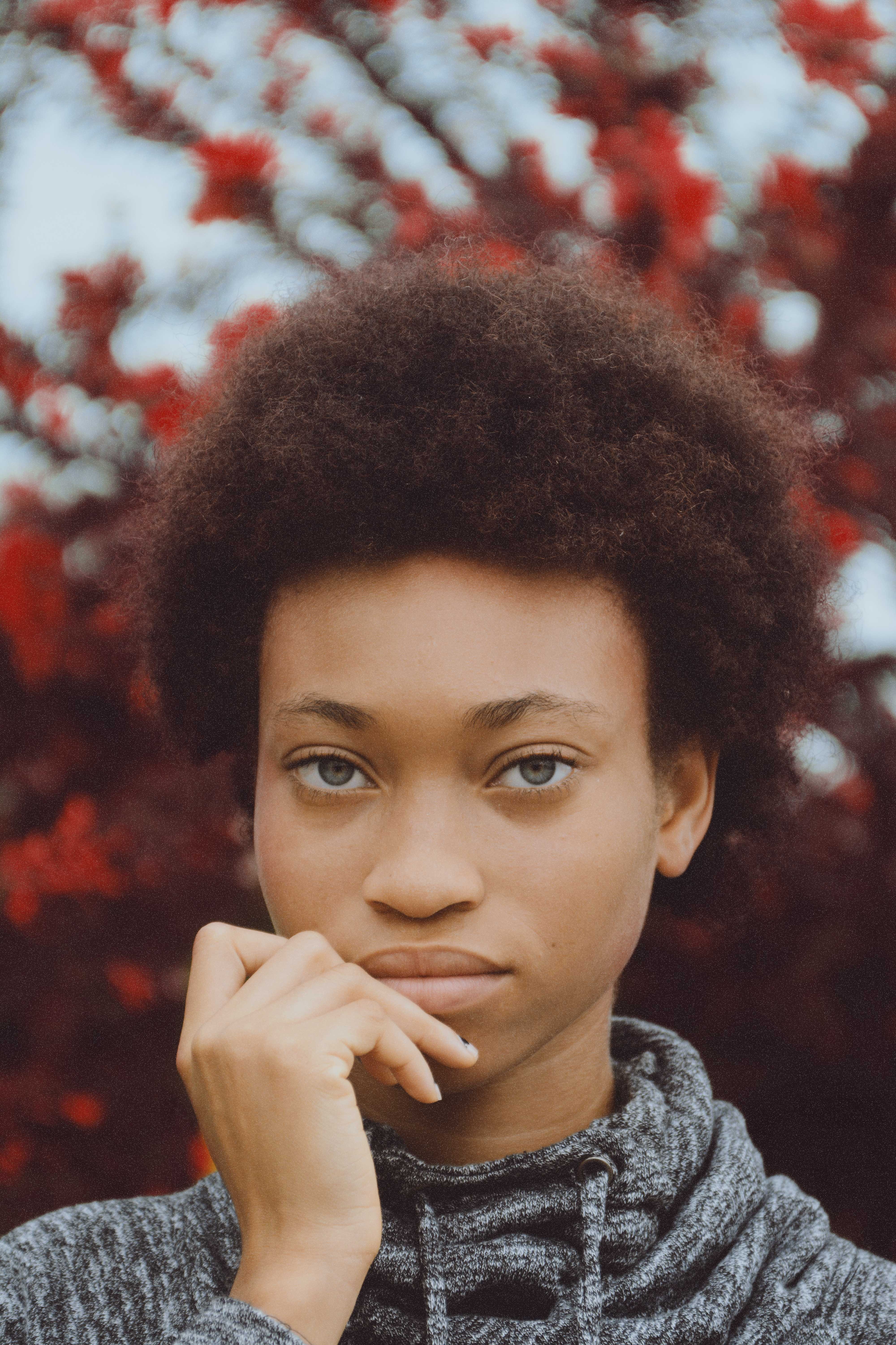 close-up, childhood, one Person, people, woman, looking, winter, african, female, african Ethnicity, human Face, beautiful, girl, portrait, profile, afro, Phone HD Wallpaper