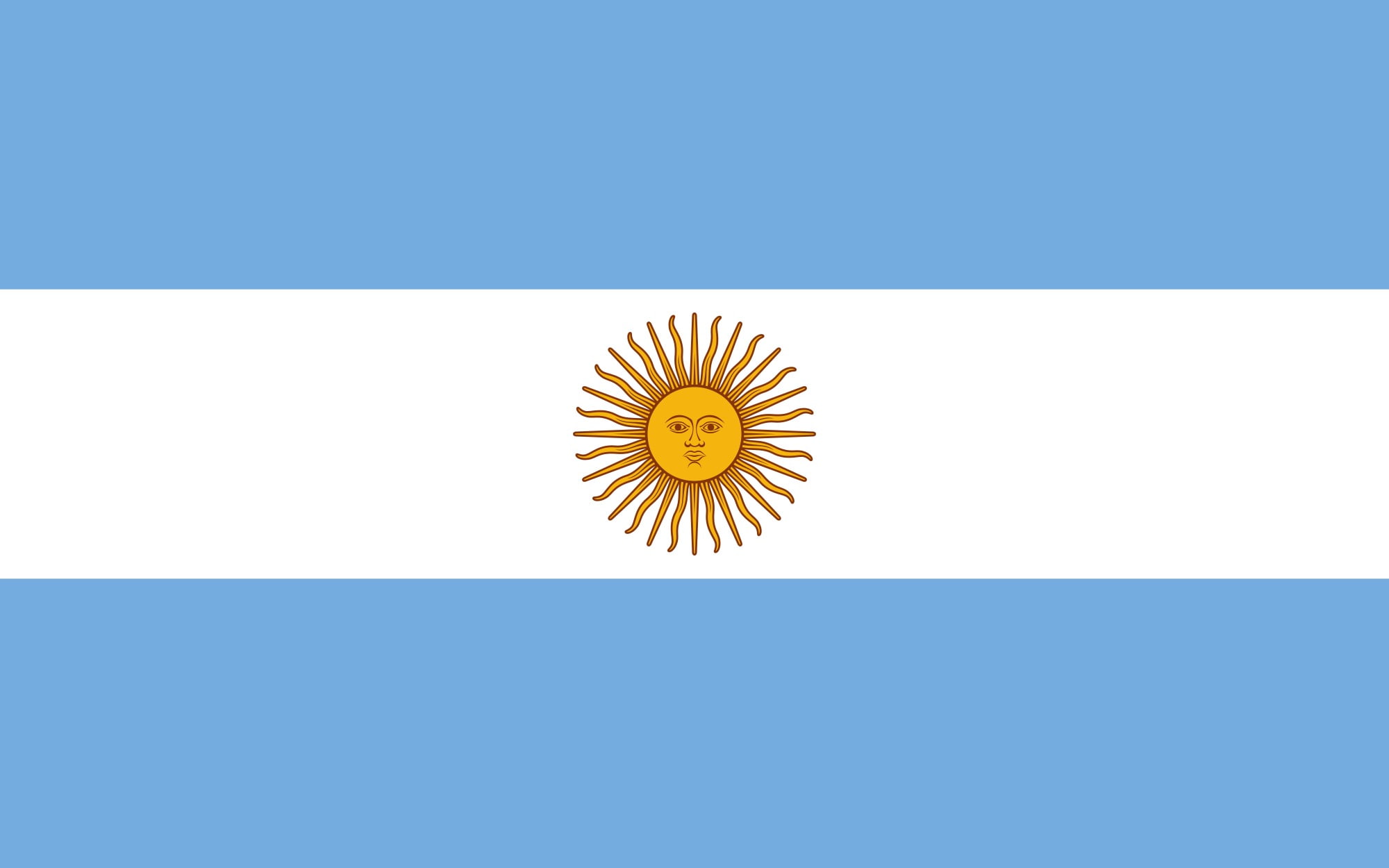 sun, white, flag, 1080P, blue, Argentina, HD Wallpaper