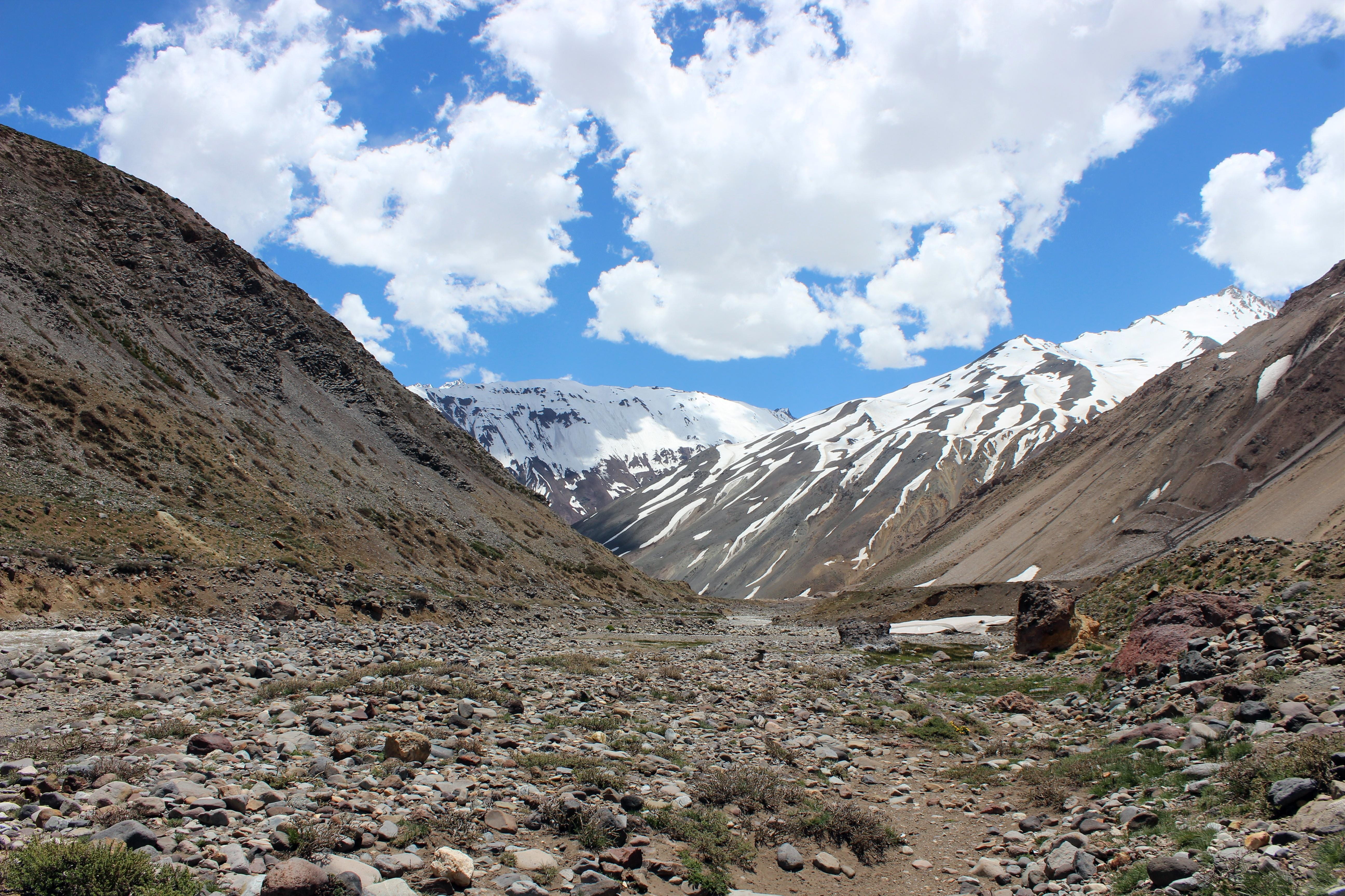el yeso, outdoors, landscape, cloud - sky, mountain range, mountains, mountain peak, sky, travel destinations, leisure activity, winter, mountain, cajon del maipo, HD Wallpaper