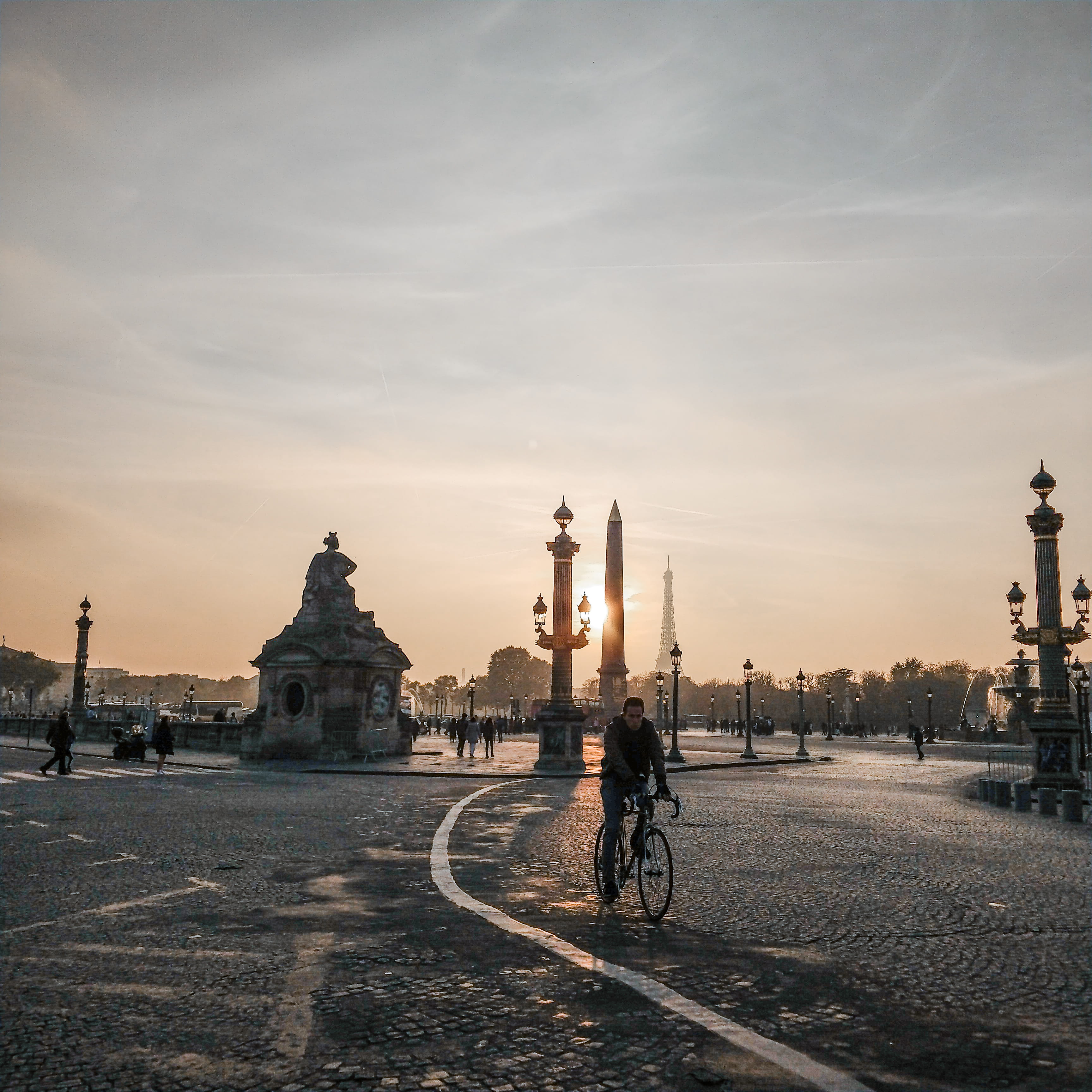 cloud - sky, lifestyles, outdoors, travel, sky, sundown, 2K, building exterior, sunrise, afternoon, golden hour, bike, transportation, mode of transportation, Phone HD Wallpaper