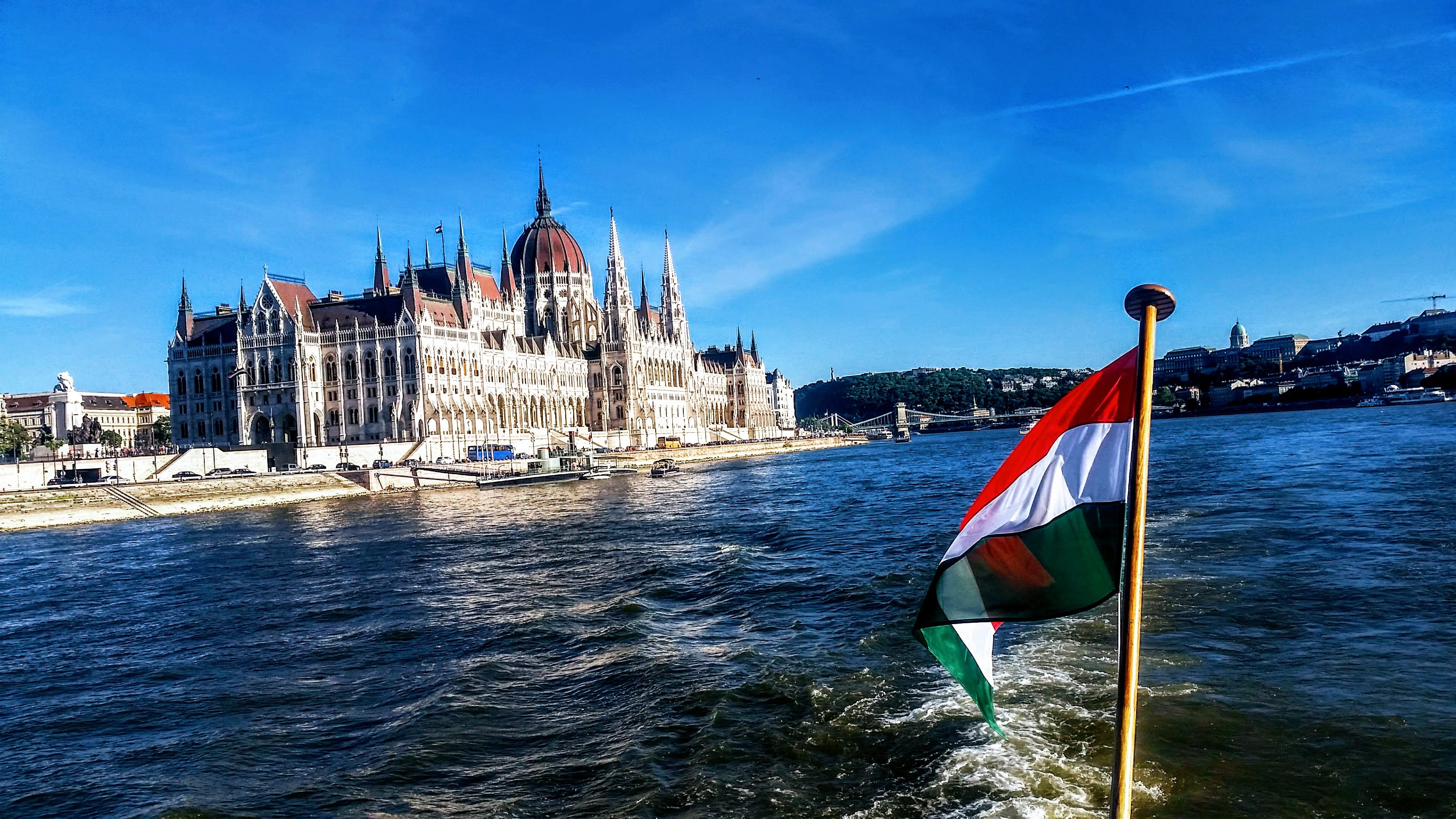 building, background, travel, 2K, monument, nature, boat, patriotism, hungary, built structure, budapest, building exterior, architecture, democracy, HD Wallpaper