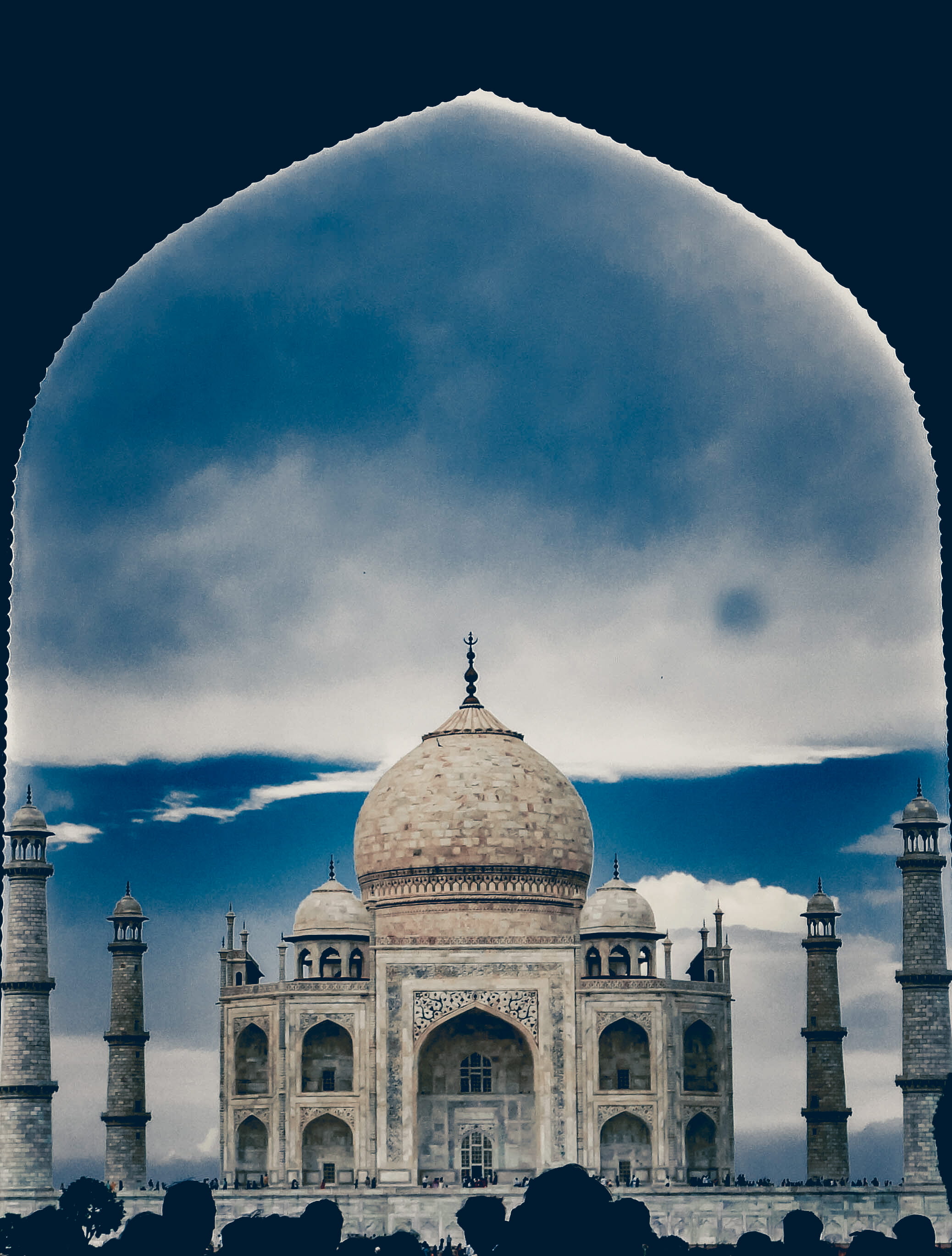 taj, 2K, building exterior, dome, epic, sky, travel, built structure, no people, arch, history, building, city, low angle view, india, the past, nature, Phone HD Wallpaper