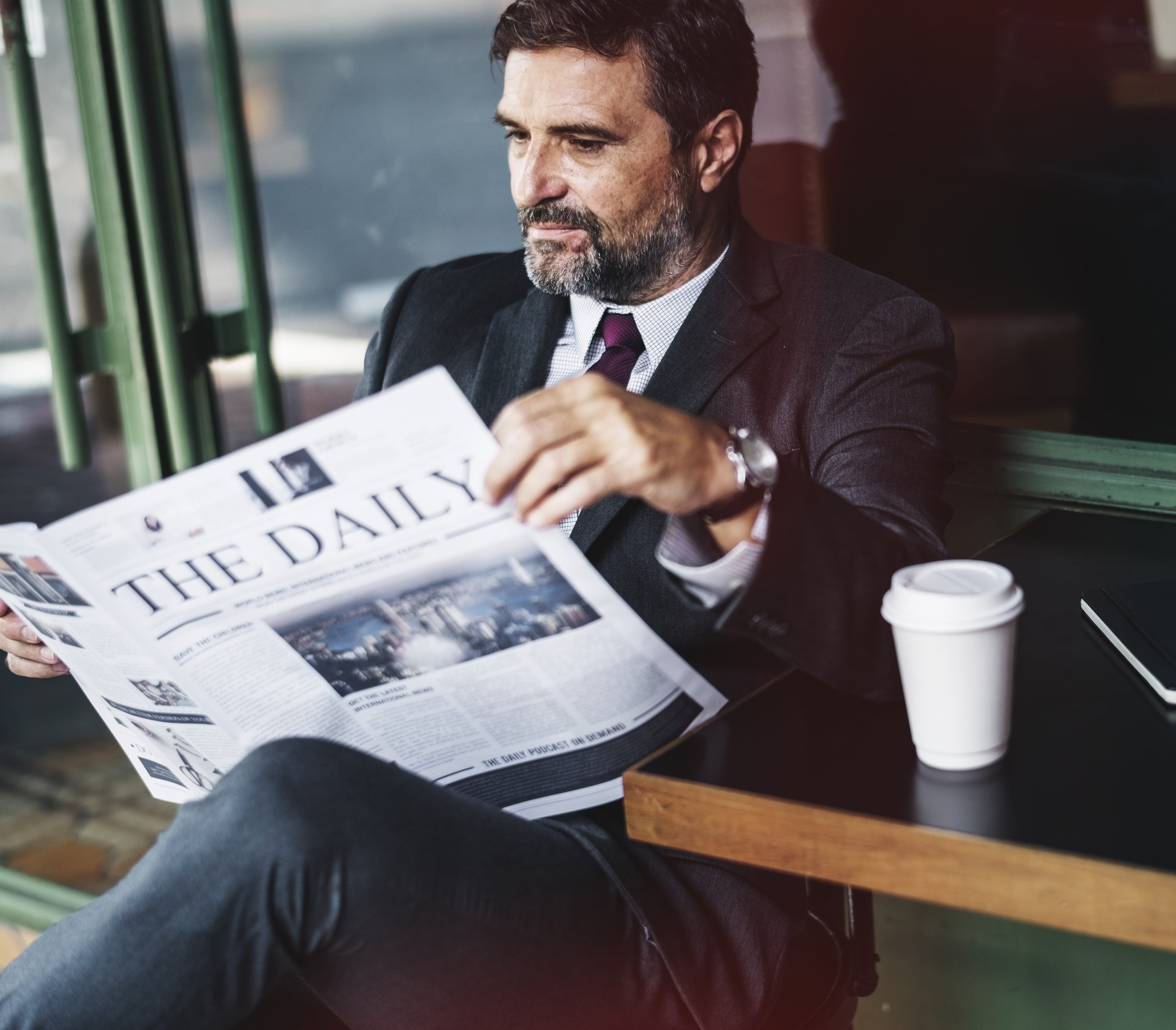 business, finances, news, american, formal, coffee, looking, reading, newspaper, european, beard, males, financial, text, business person, holding, man, HD Wallpaper