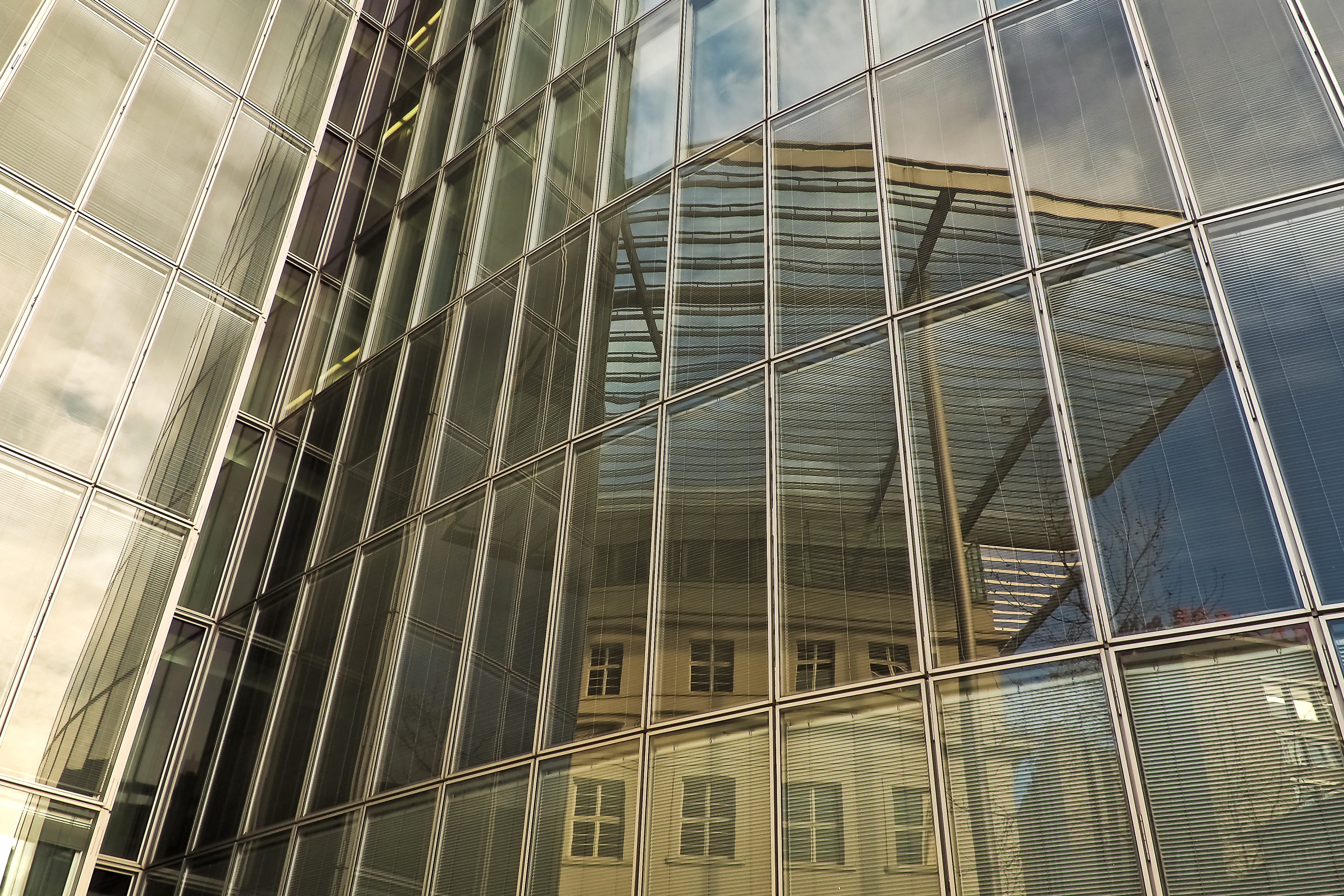 house facade, modern, architecture And Buildings, Facades, office building exterior, no people, modern high rise building, structure, light, low angle shot, HD Wallpaper