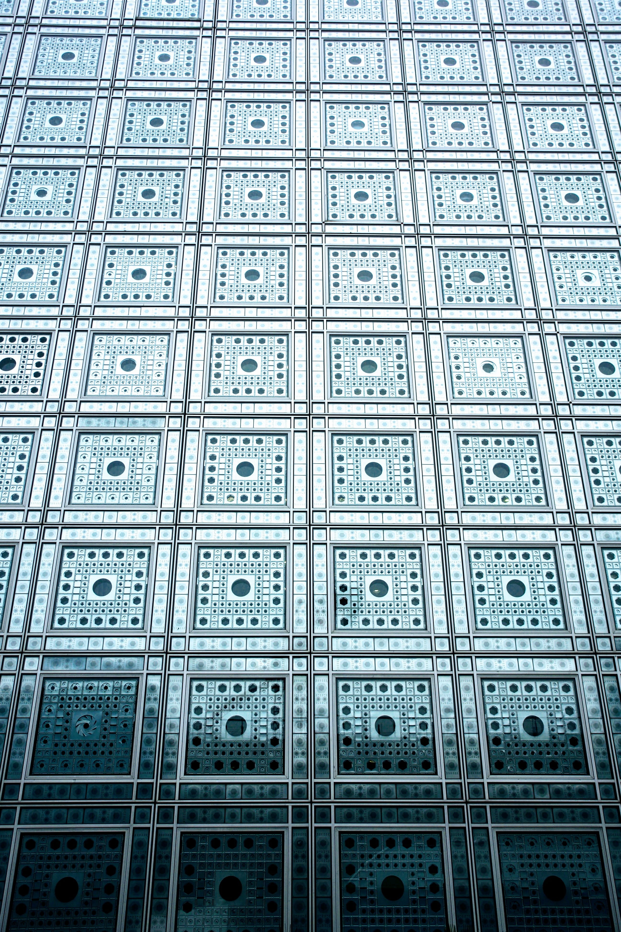 architecture, building, ceiling, no people, paris, tile, france, backgrounds, square shape, design, full frame, repetition, flooring, tiled floor, 4K, Phone HD Wallpaper