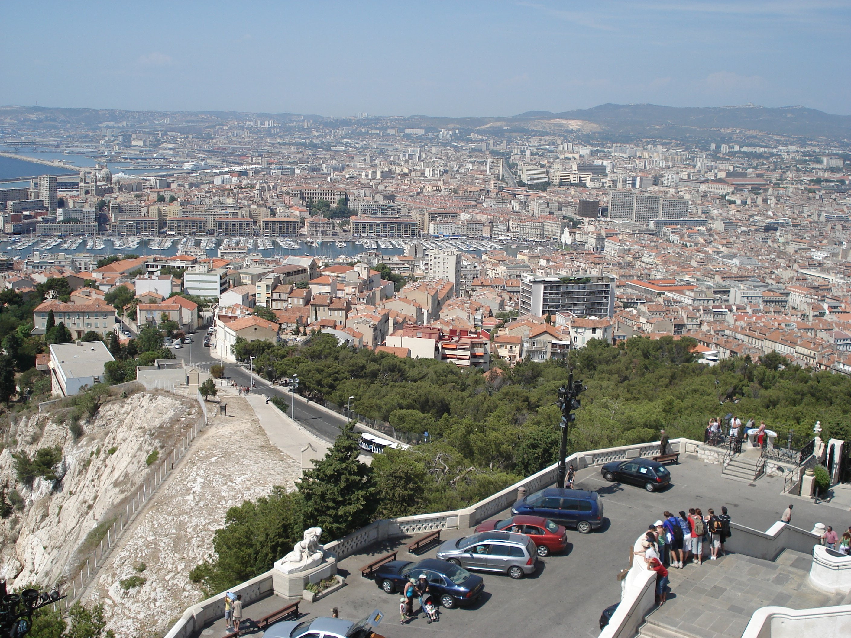 cities, architecture, marseille, provence, basilique, 2K, urban, monuments, panoramic, france, notre-dame-de-la-garde, panorama, temple, HD Wallpaper