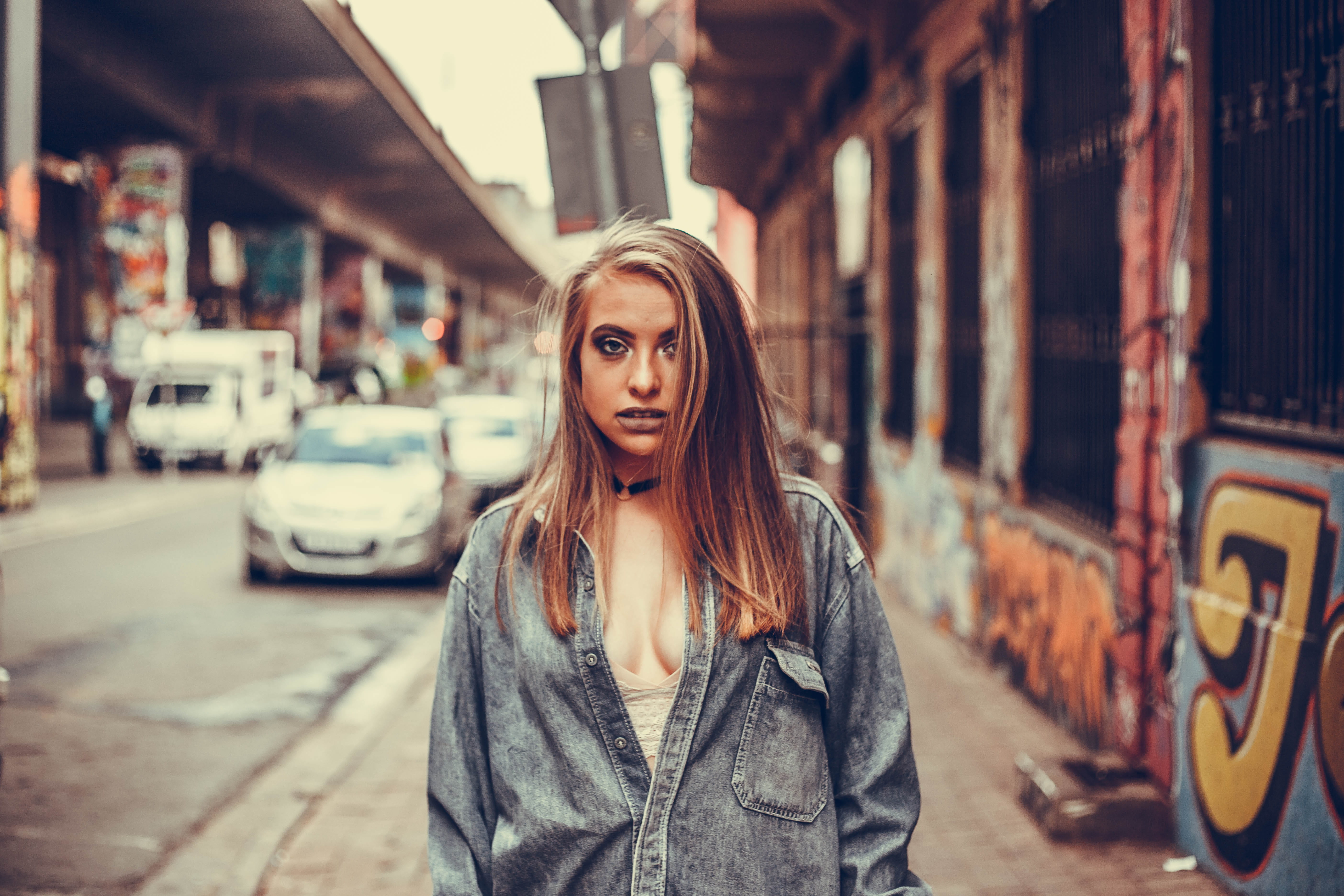 real people, lifestyles, architecture, hairstyle, looking at camera, young adult, portrait, newtown, women, beautiful woman, mode of transportation, beauty, HD Wallpaper