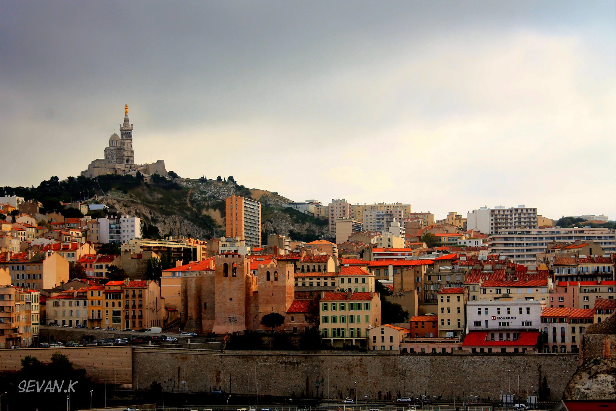 architecture, france, provence, cities, 1080P, marseille, panorama, monuments, urban, panoramic, HD Wallpaper
