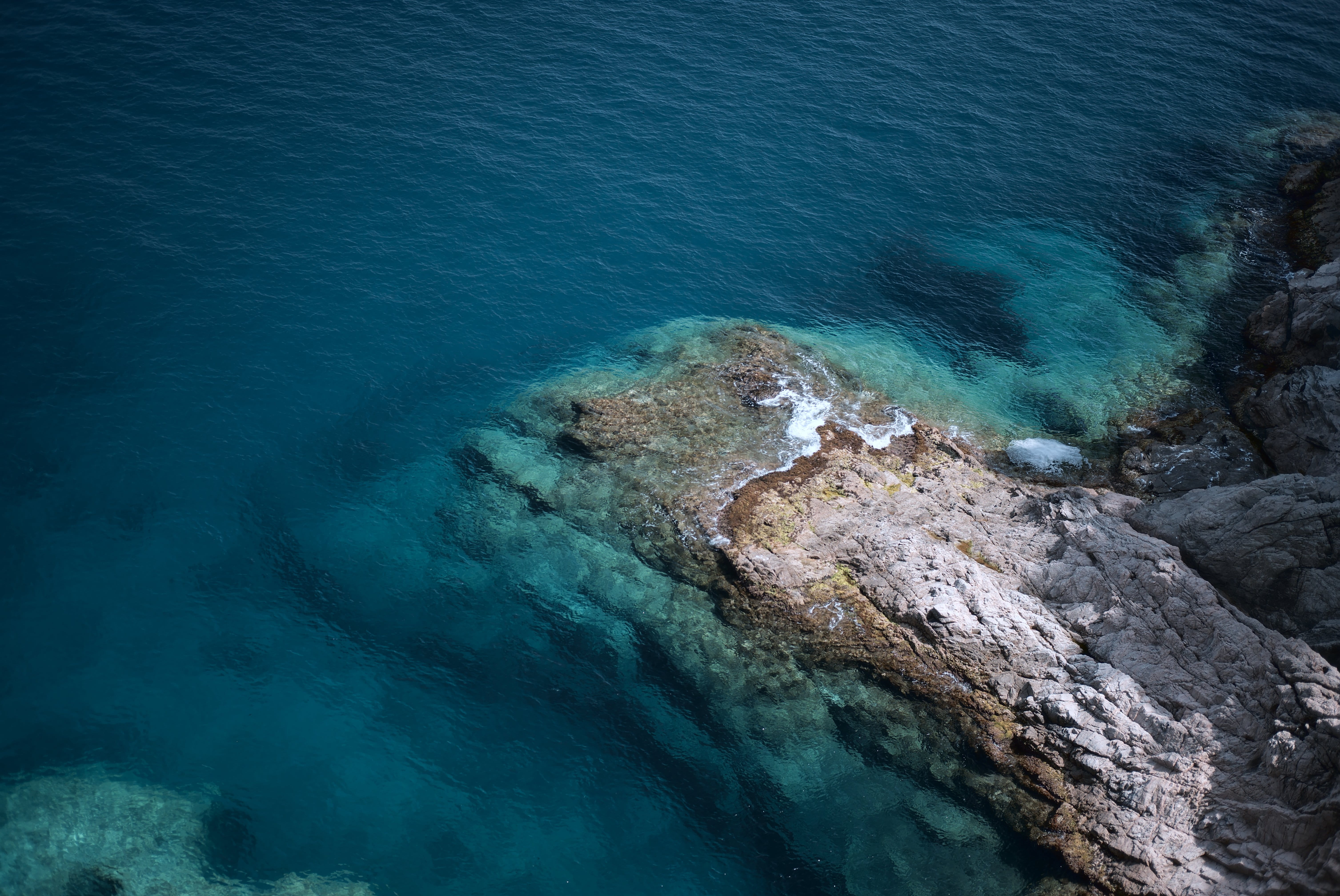 sea, power in nature, coral reef, idyllic, lagoon, solid, lake, formation, rock formation, rocky coastline, geology, nature, no people, spain, tossa de mar, HD Wallpaper
