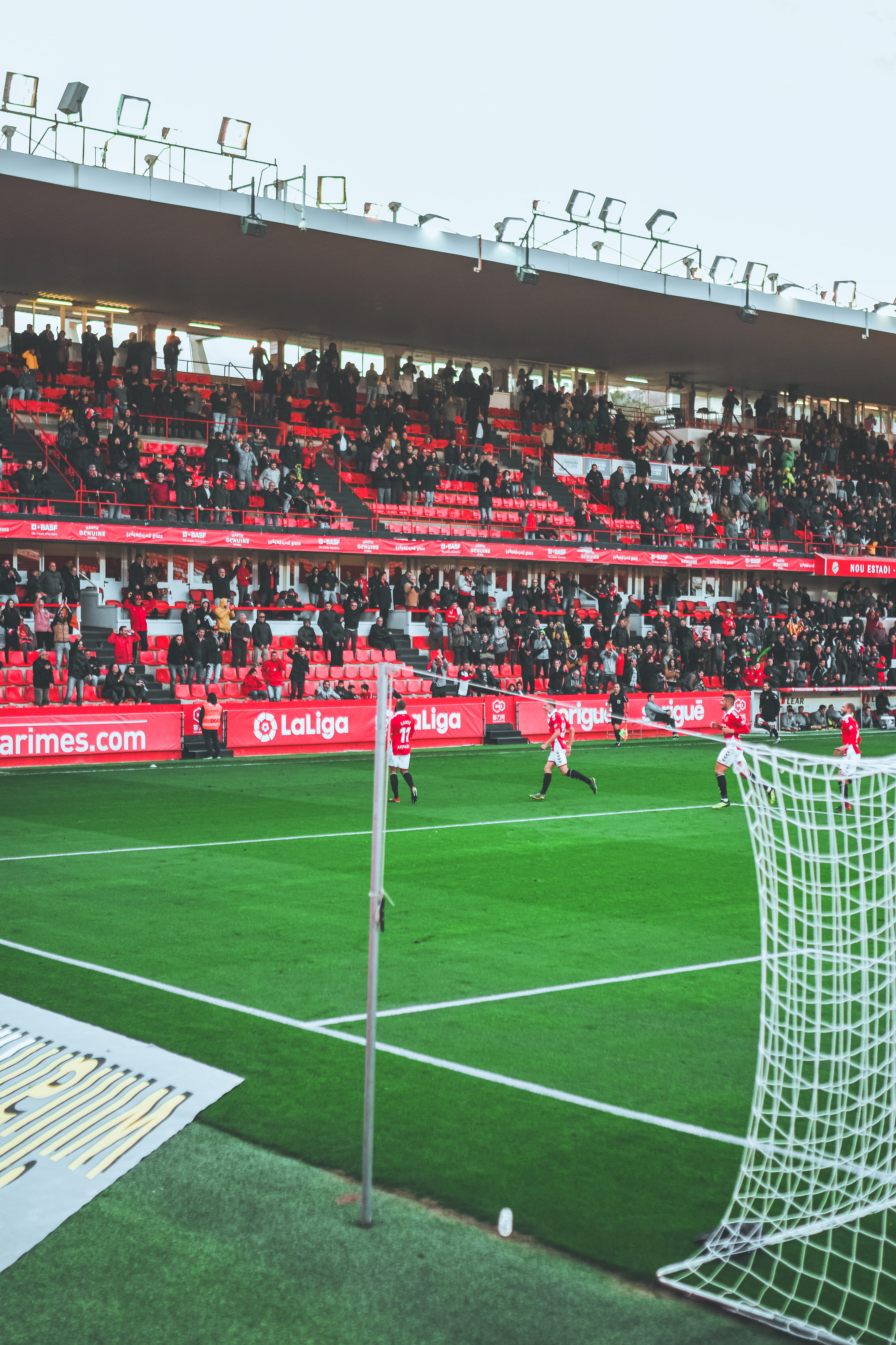 nature, bottle, soccer, green color, building, 5K, people, person, built structure, football field, dome, spectator, sports, grass, plant, team, crowd, Phone HD Wallpaper