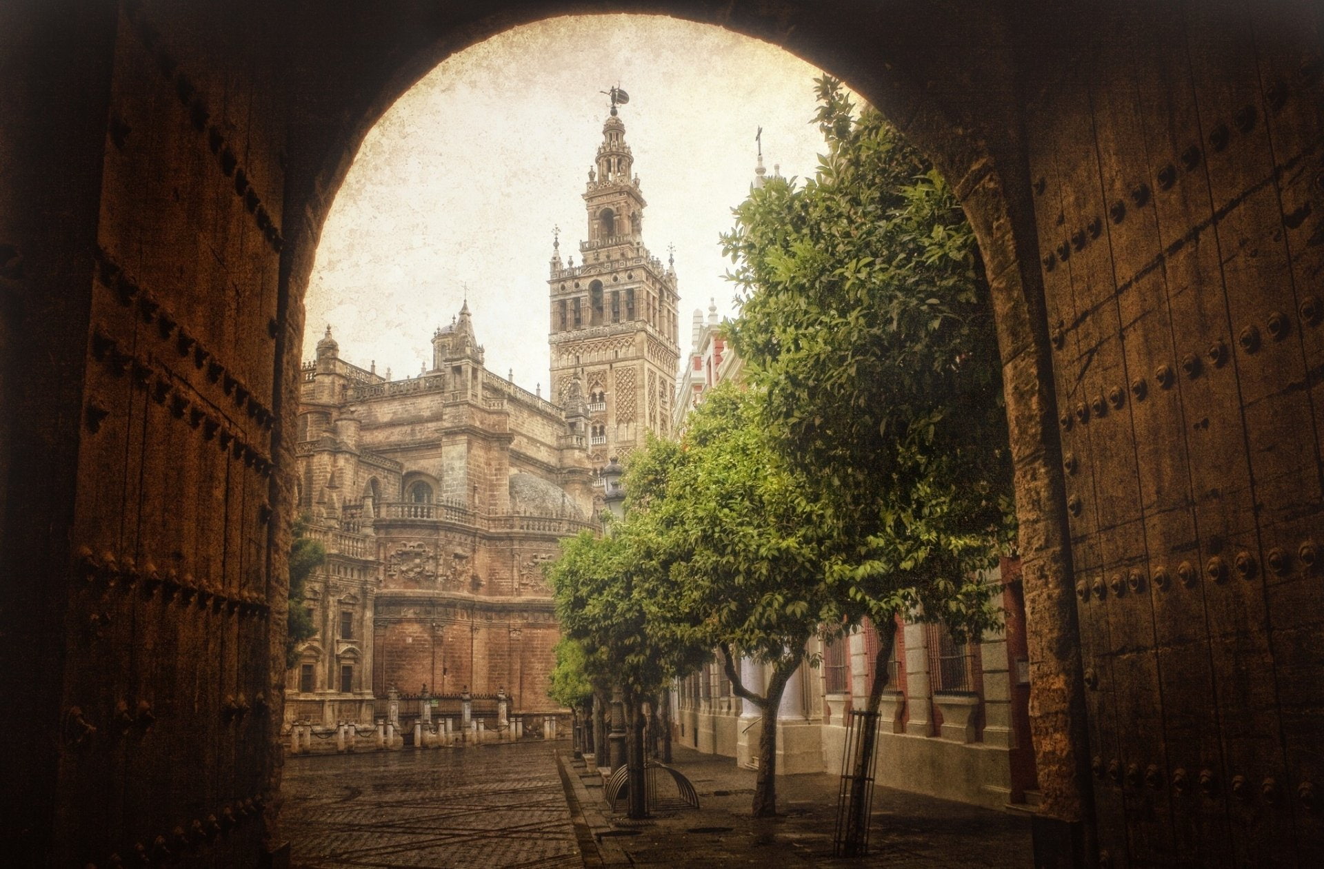 Seville, 1080P, Street, Spain, Cities, HD Wallpaper