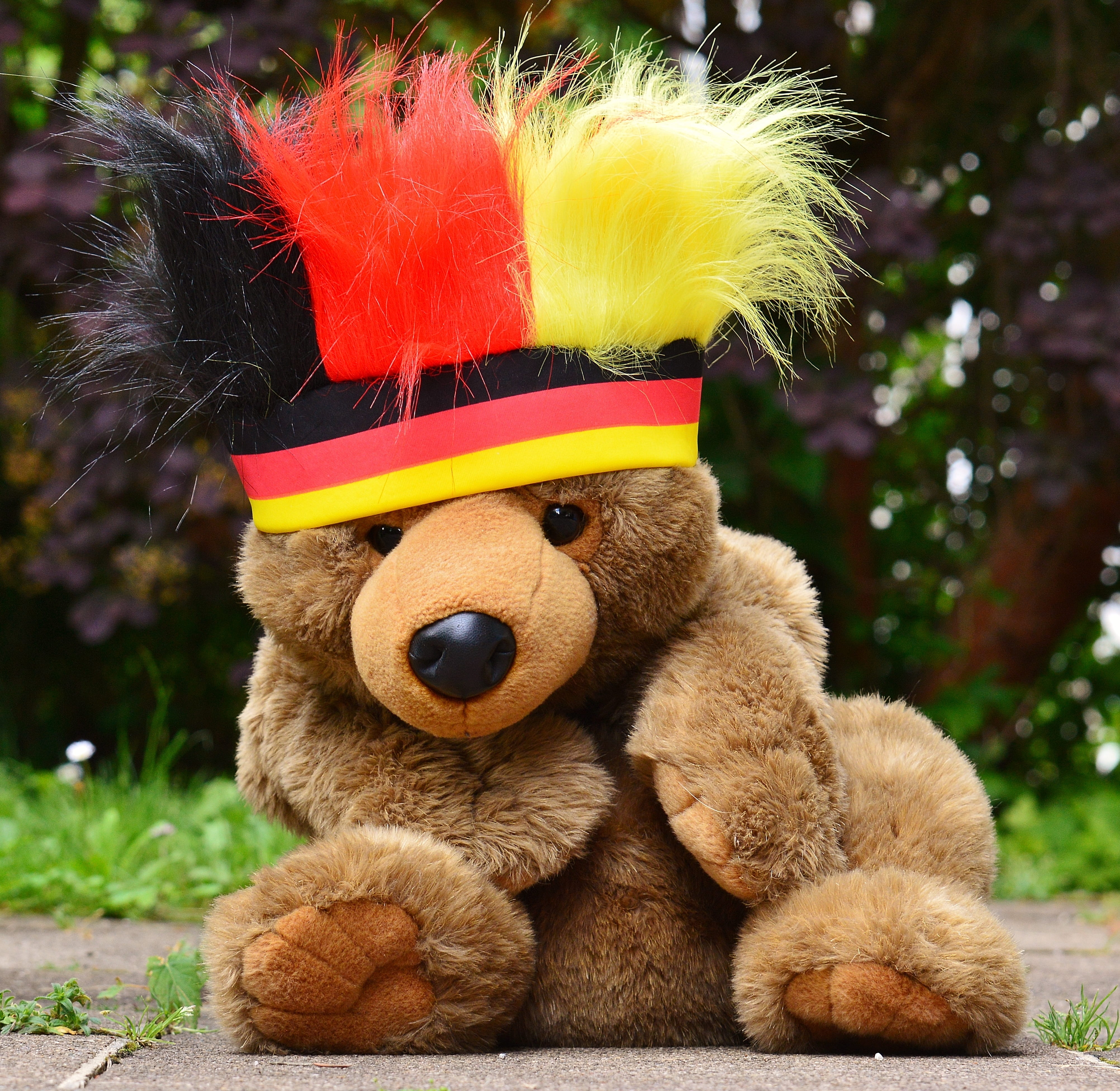 cute, stuffed, france, tournament, world championship, hair, stadium, day, 4K, stuffed toy, teddy bear, close-up, toy, nature, competition, sport, no people, HD Wallpaper