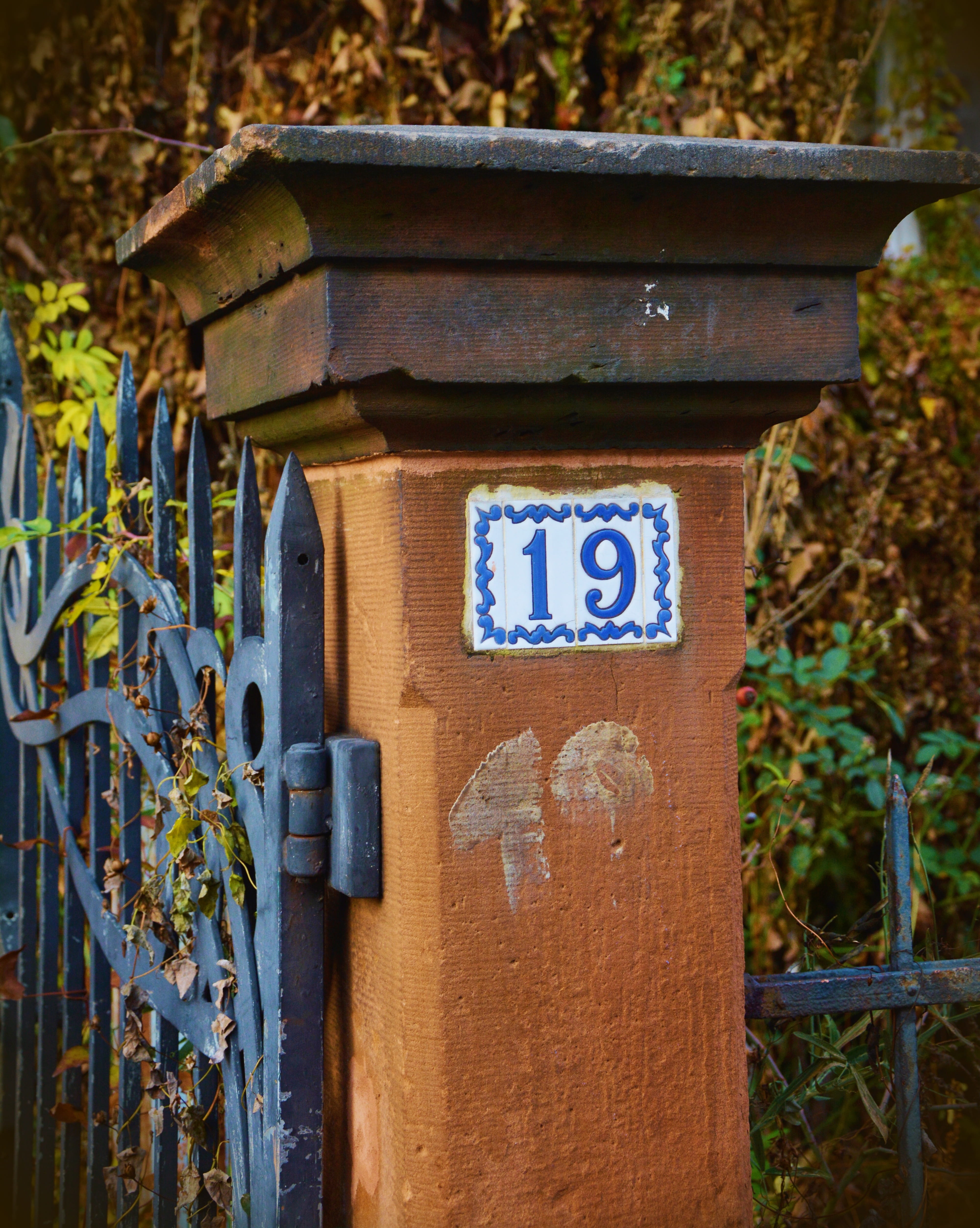 day, mailbox, Garden, garden gate, entry, old, goal eisentor, focus on foreground, plant, outdoors, 4K, Input, garden door, number, house number, rusty, Phone HD Wallpaper