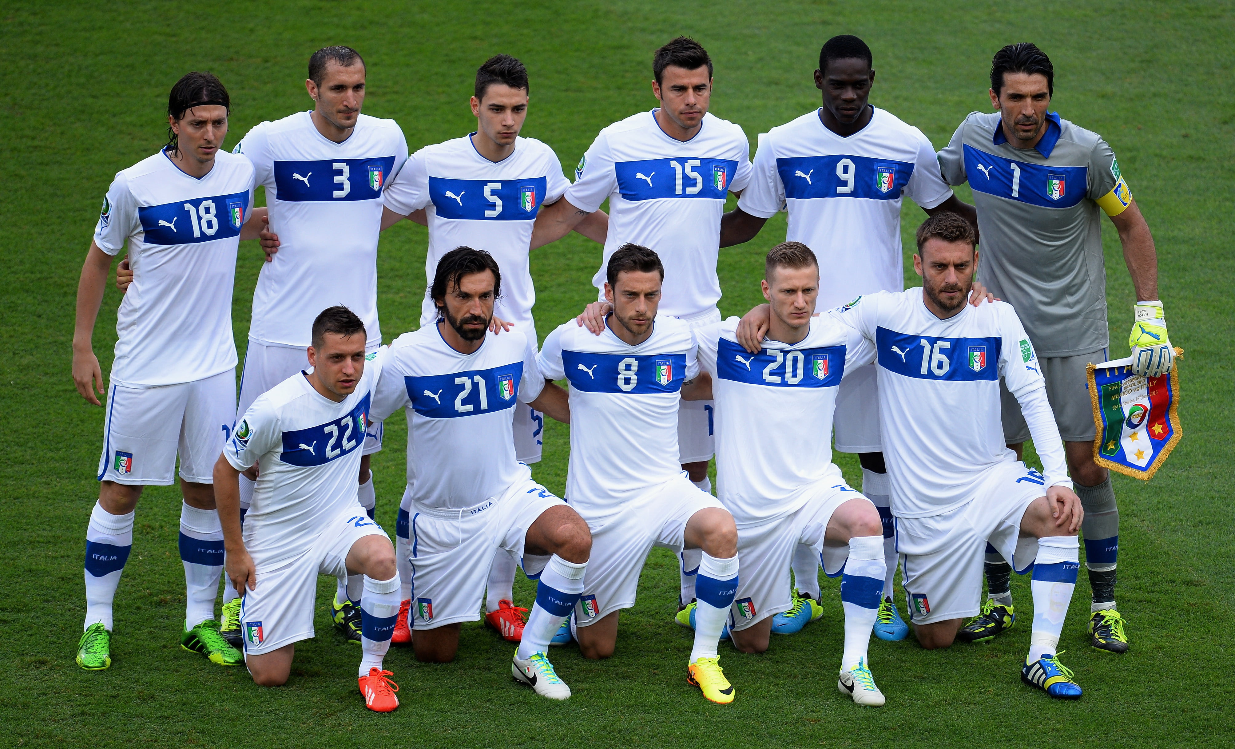 Giacherini, young adult, team, Confederation Cup 2013, grass, National Team, soccer, Montolivo, males, clothing, men, Andrea Pirlo, sports clothing, sport, HD Wallpaper