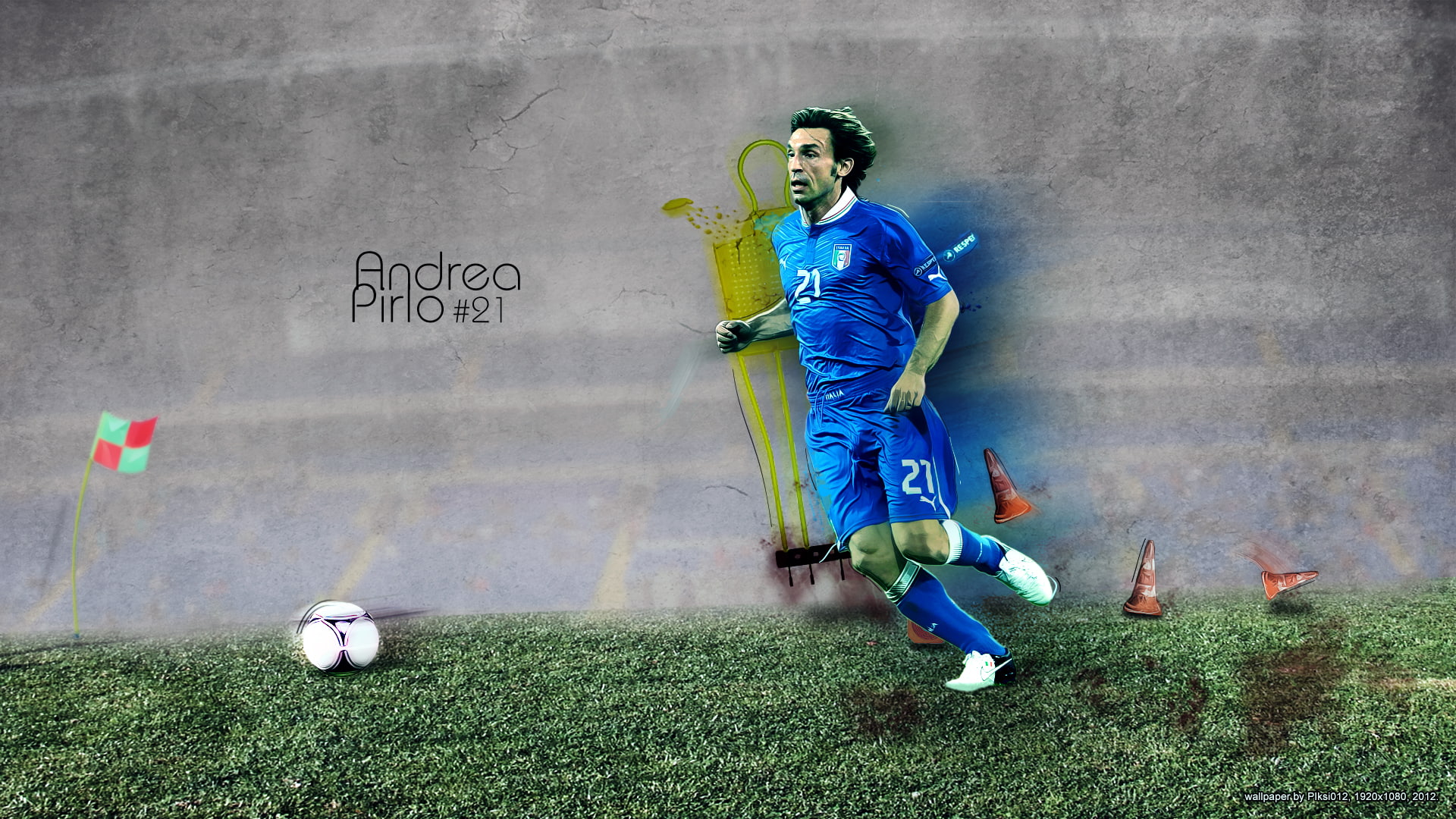 Soccer, Andrea Pirlo, 1080P, Italian, HD Wallpaper