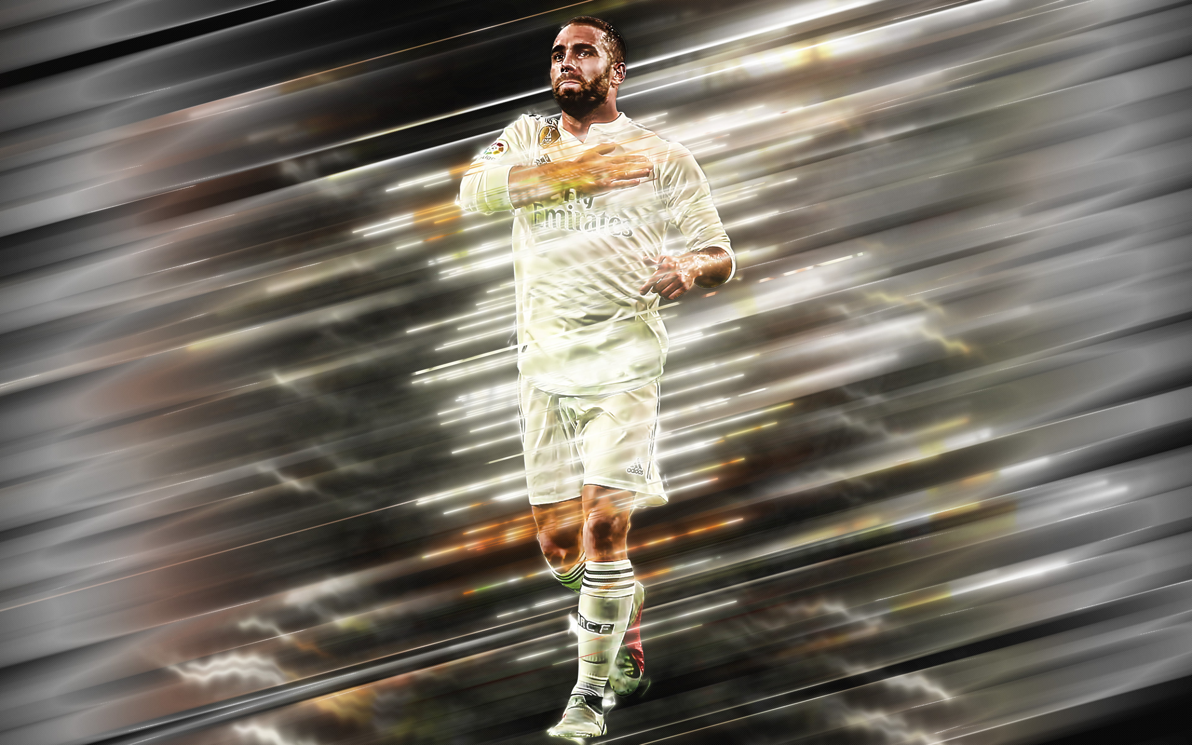 Real Madrid C.F., Spanish, Dani Carvajal, 4K, Soccer, HD Wallpaper