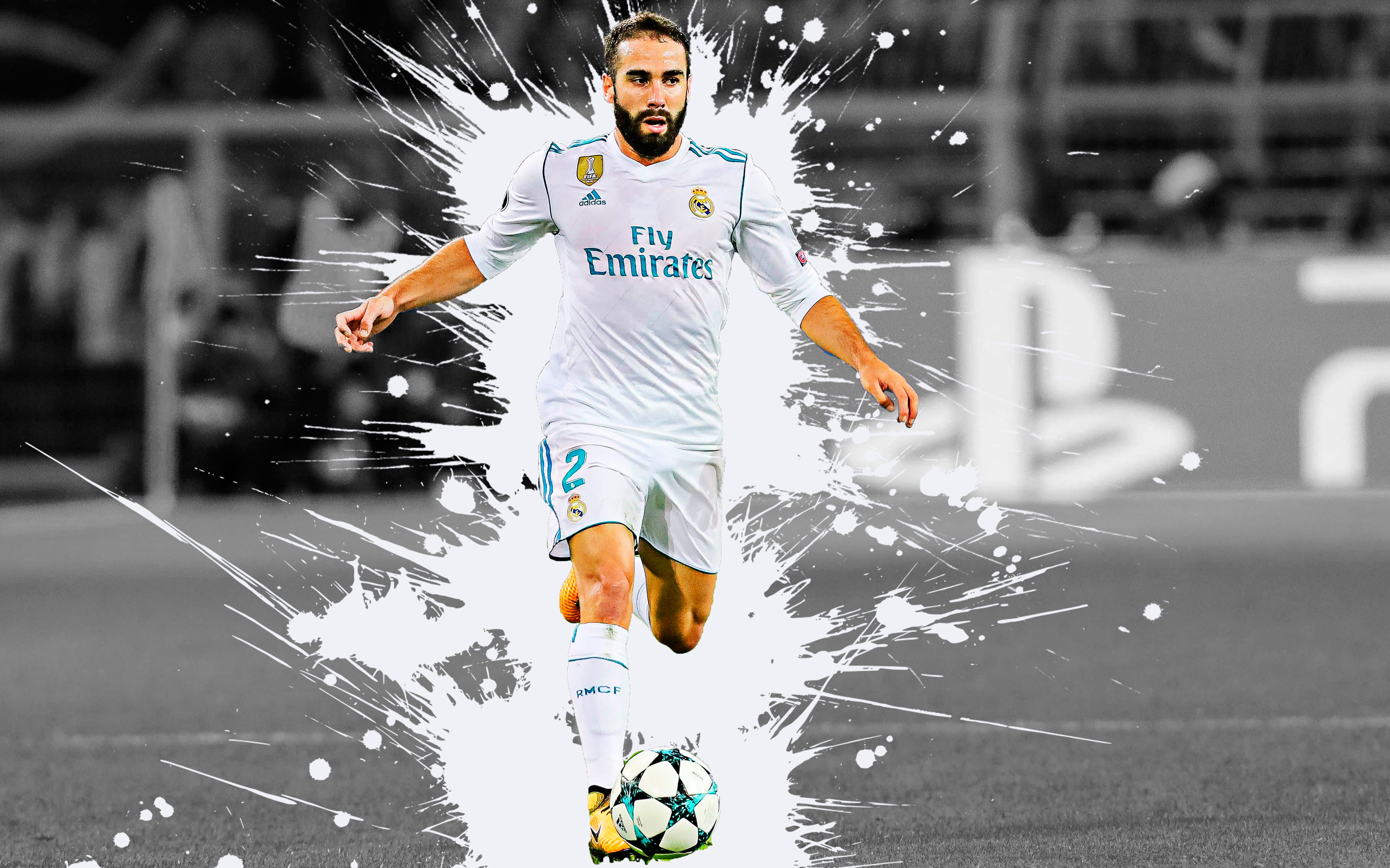 Soccer, Real Madrid C.F., 4K, Dani Carvajal, Spanish, HD Wallpaper