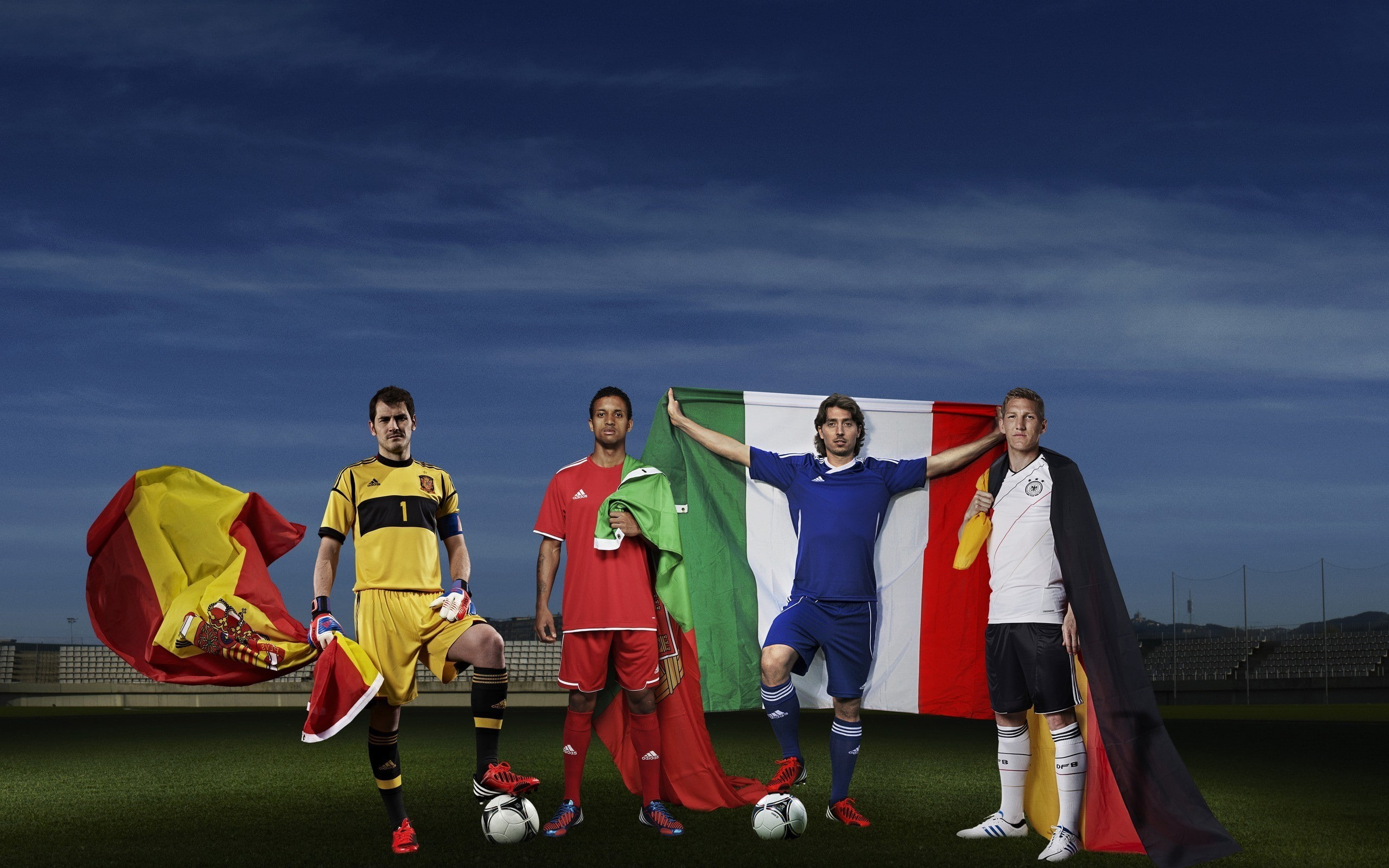 riccardo, casillas, bastian, montolivo, 2K, nani, stars, iker, schweinsteiger, football, soccer, HD Wallpaper