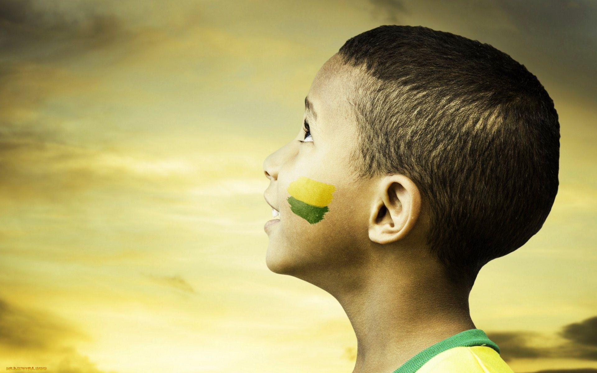 world, painting, face, brazil, 1920x1200, fifa, cup, fifa 2014 world cup, 1080P, boy, HD Wallpaper