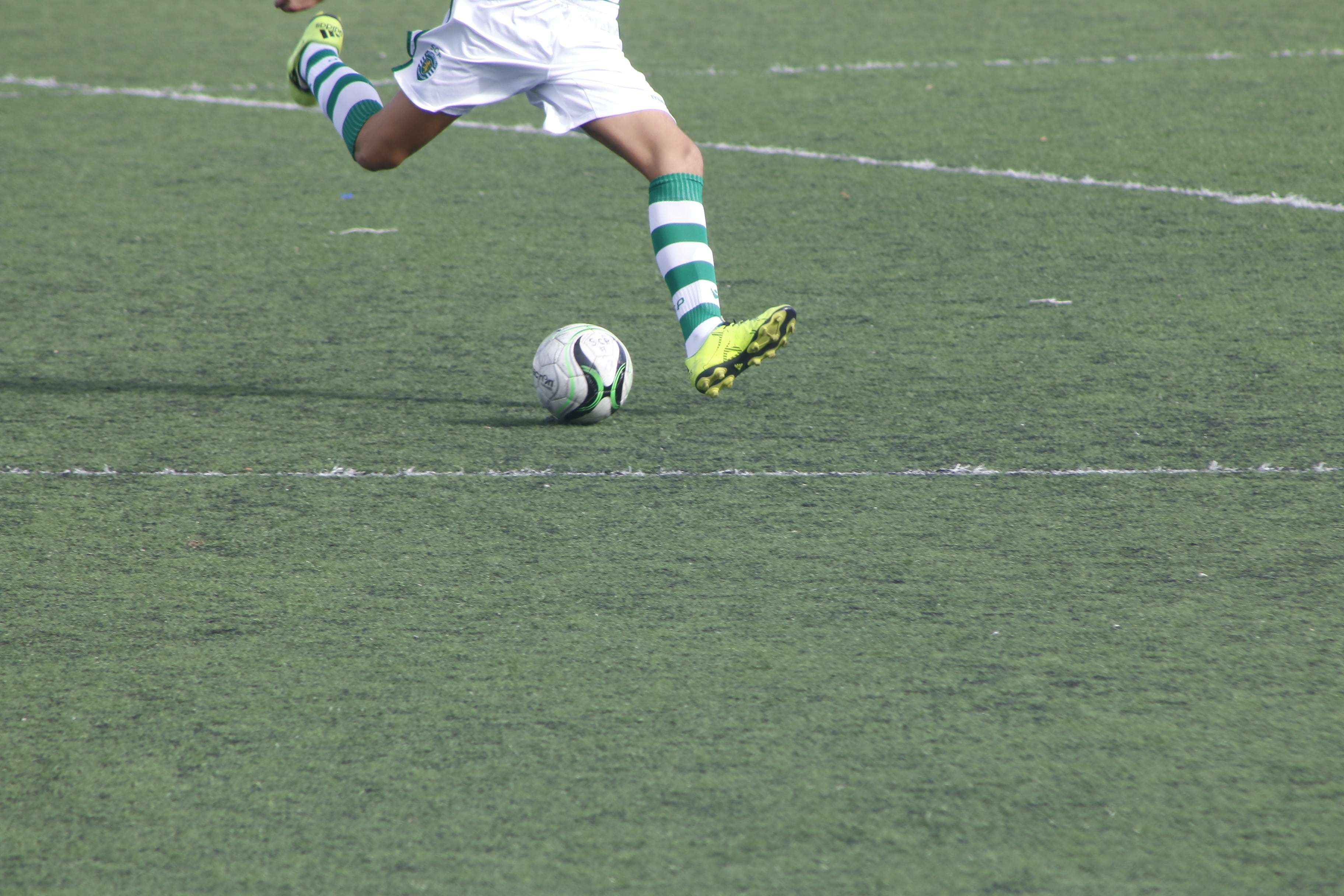 domain, day, 2K, low section, team, sport, grass, soccer player, human body part, boot, field, athlete, human leg, playing, motion, soccer, goal, ball, HD Wallpaper