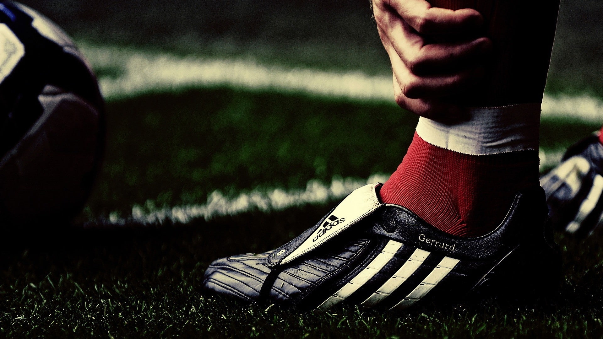 1080P, shoe, Adidas, steven, art, football, soccer, sports, hd, gerrard, HD Wallpaper