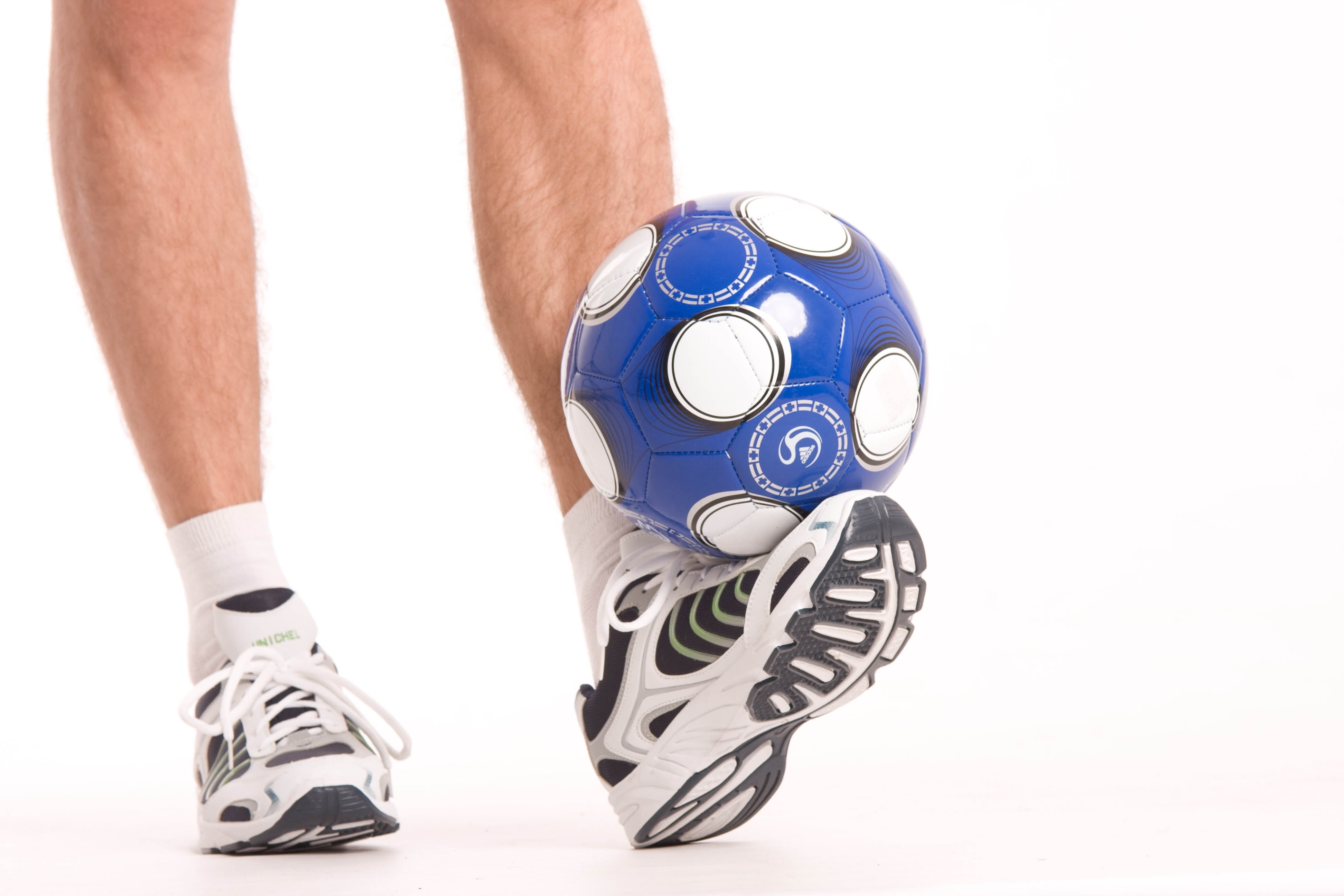 human Hand, men, human limb, studio Shot, playing, sport, action, sports uniform, shorts, one Person, foot, holding, caucasian Ethnicity, human Foot, ball, HD Wallpaper