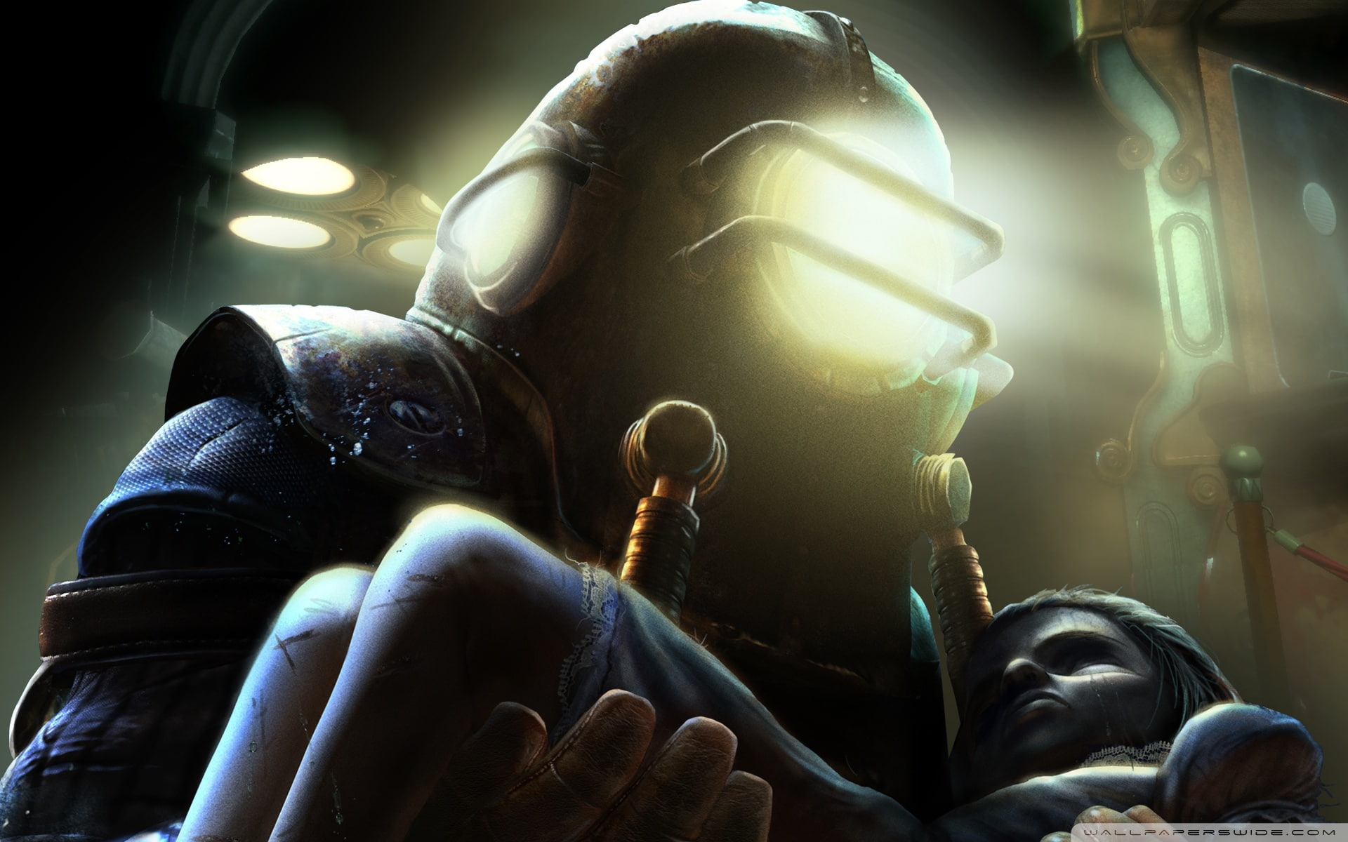 x, bioshock, Adventure, 1920x1200, 1080P, games, Action, art, video, HD, save, video game, HD Wallpaper